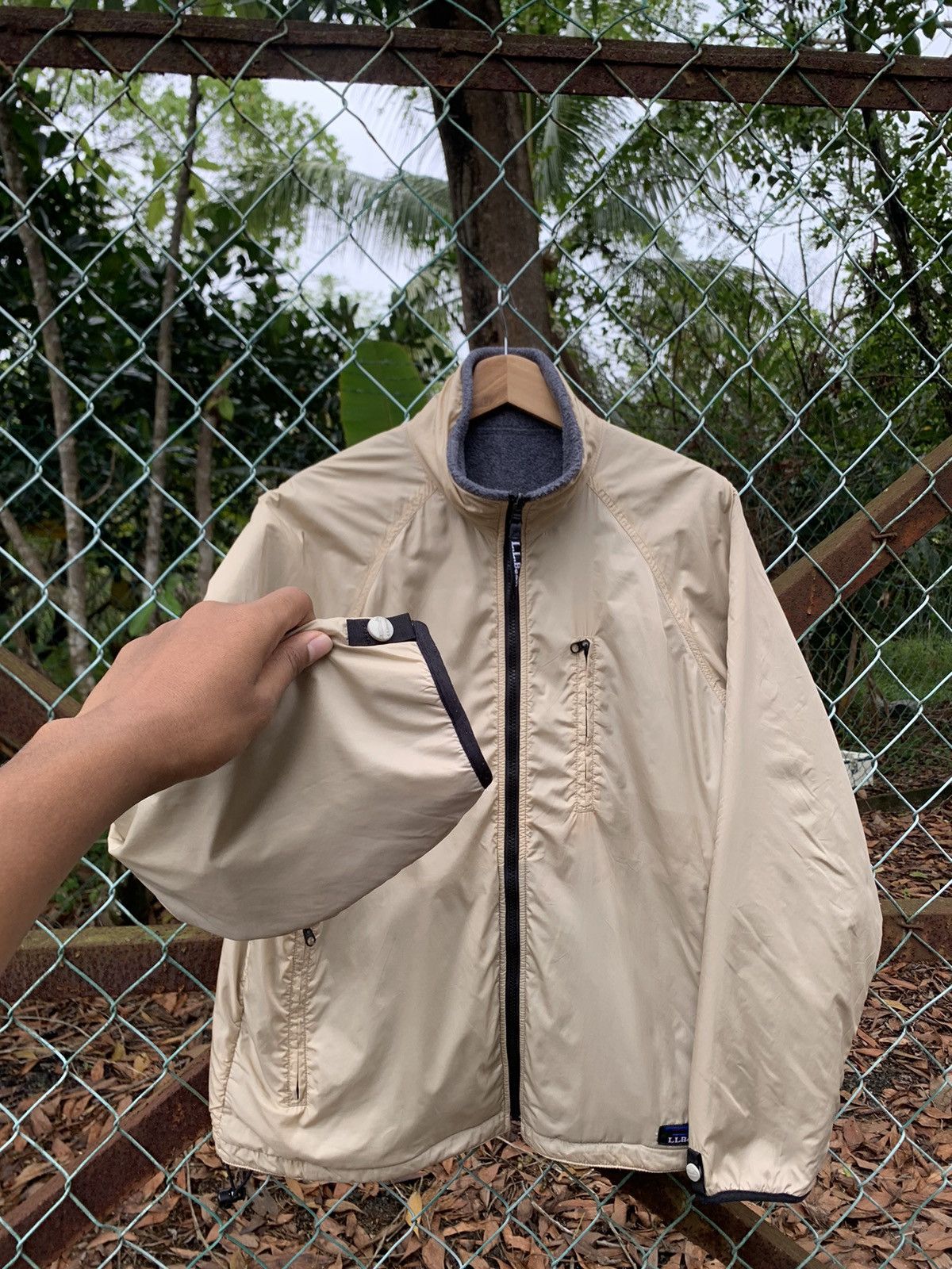 L.L. Bean 👹LL.Bean Nylon X Fleece Polartech Jacket Size US L / EU 52-54 / 3 - 8 Thumbnail