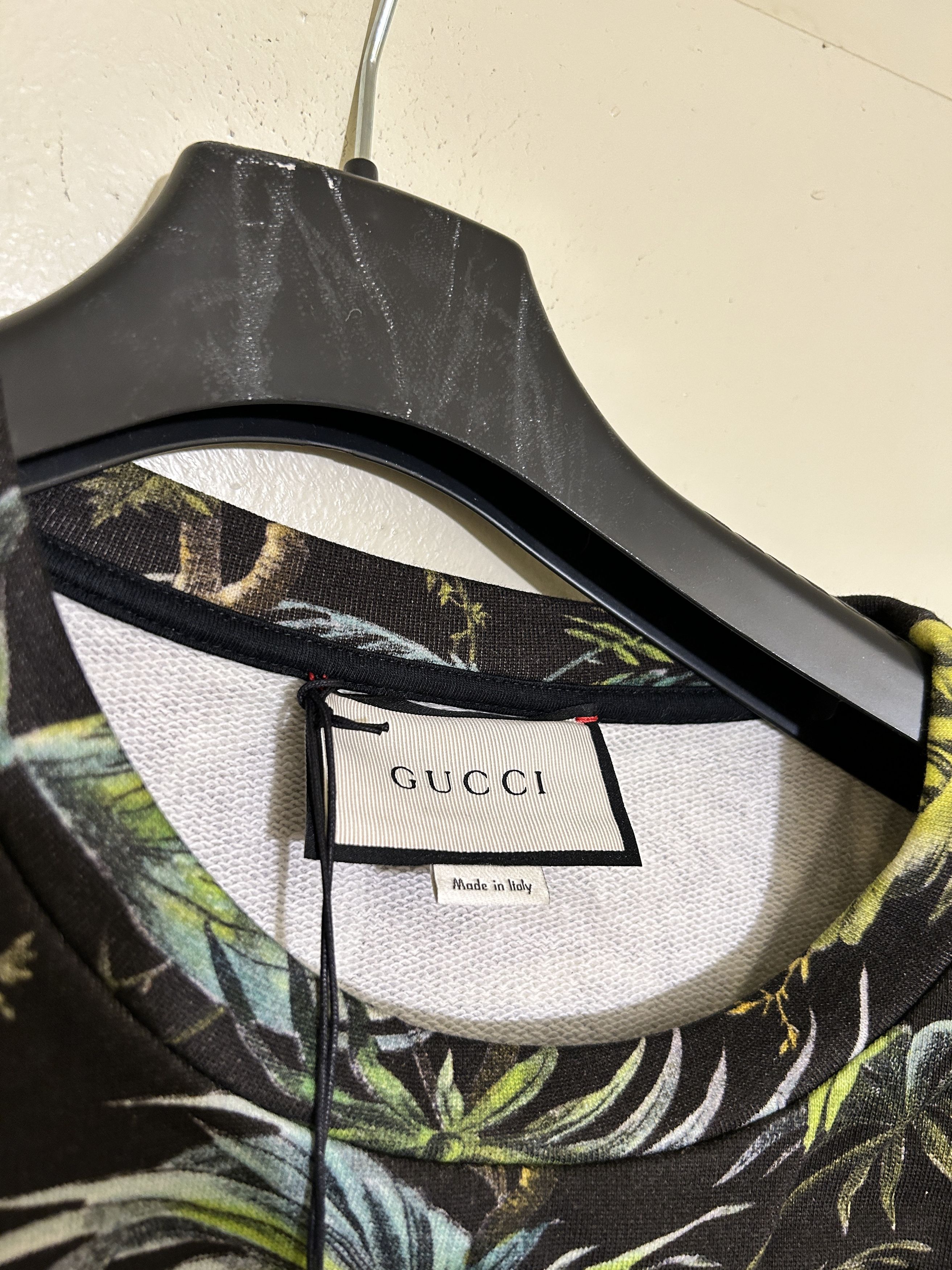 Gucci Tropical Jungle Print Jersey Sweatshirt Birds Floral tiger Size US L / EU 52-54 / 3 - 3 Thumbnail