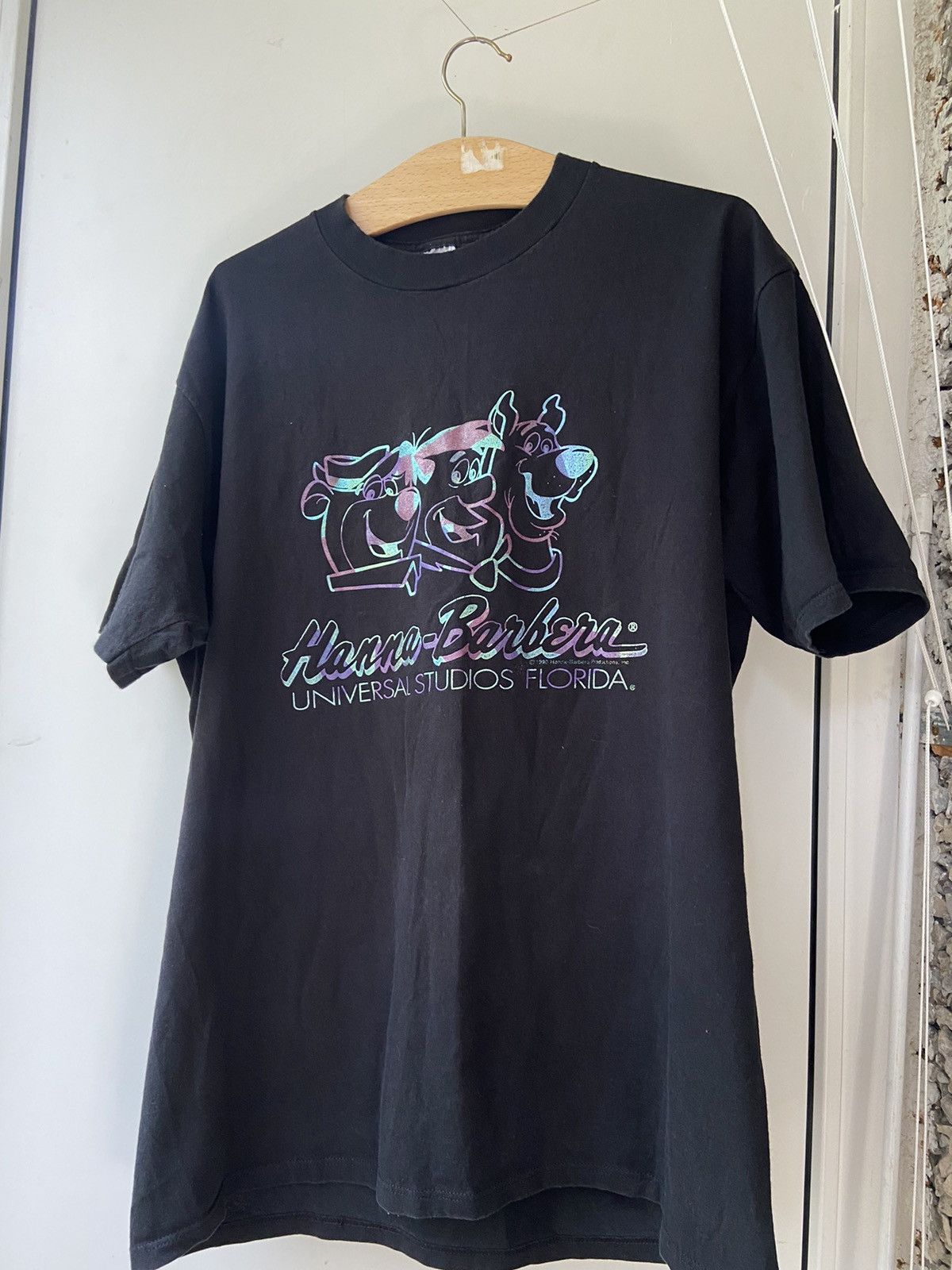 Vintage 90s Hanna-Barbera Universal Studios Florida T Shirt 1990 Size US XL / EU 56 / 4 - 1 Thumbnail