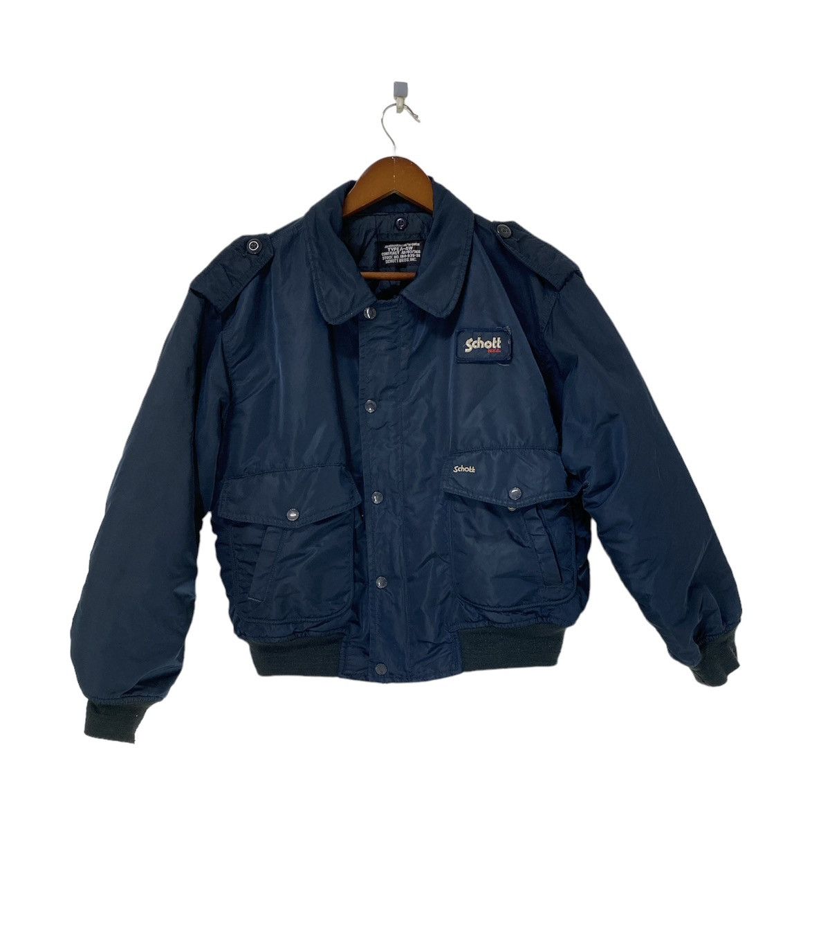 Schott Vintage Schott NYC MA-1 Flight Jacket Design Size L / US 10 / IT 46 - 1 Thumbnail
