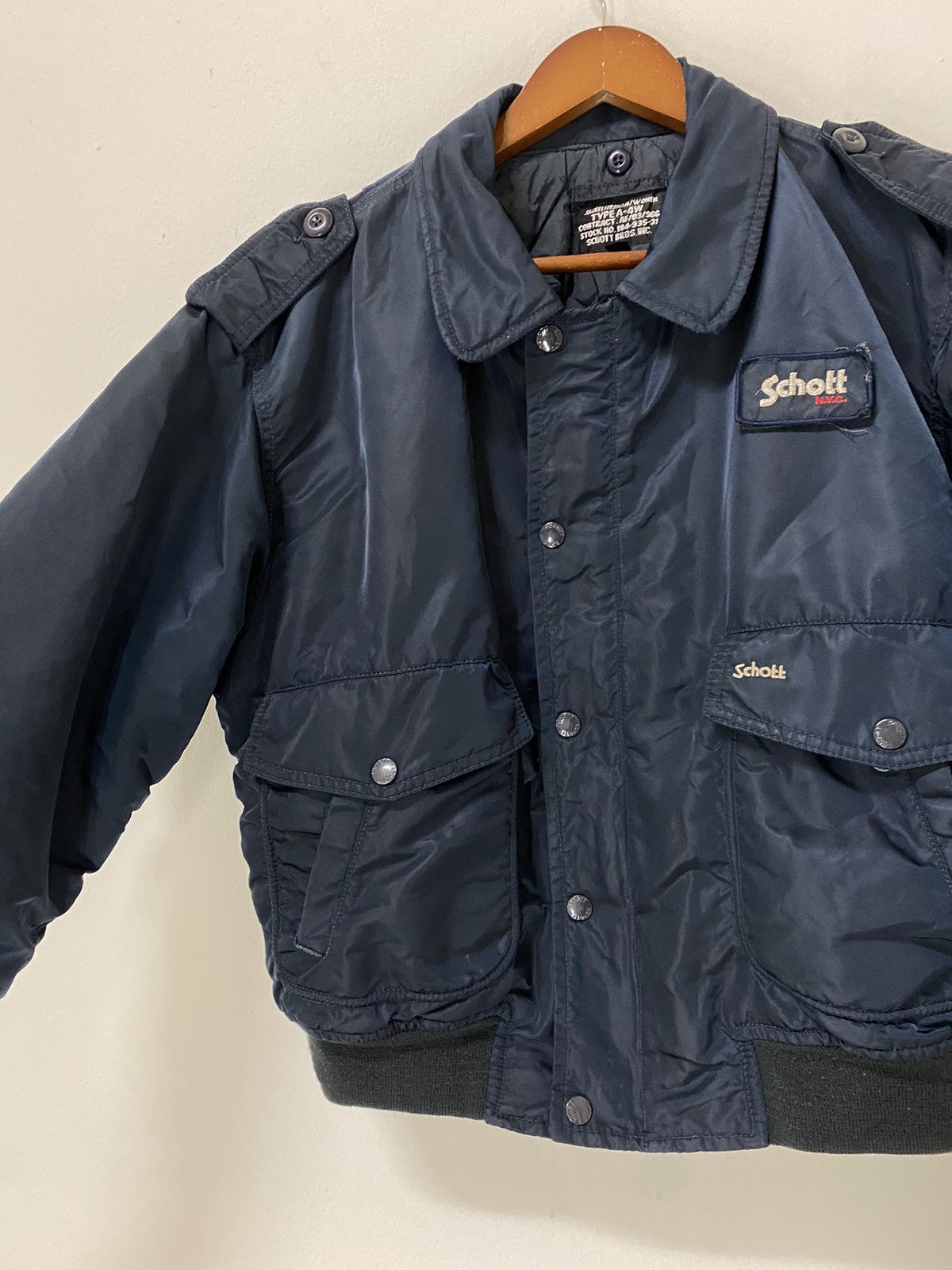 Schott Vintage Schott NYC MA-1 Flight Jacket Design Size L / US 10 / IT 46 - 5 Thumbnail