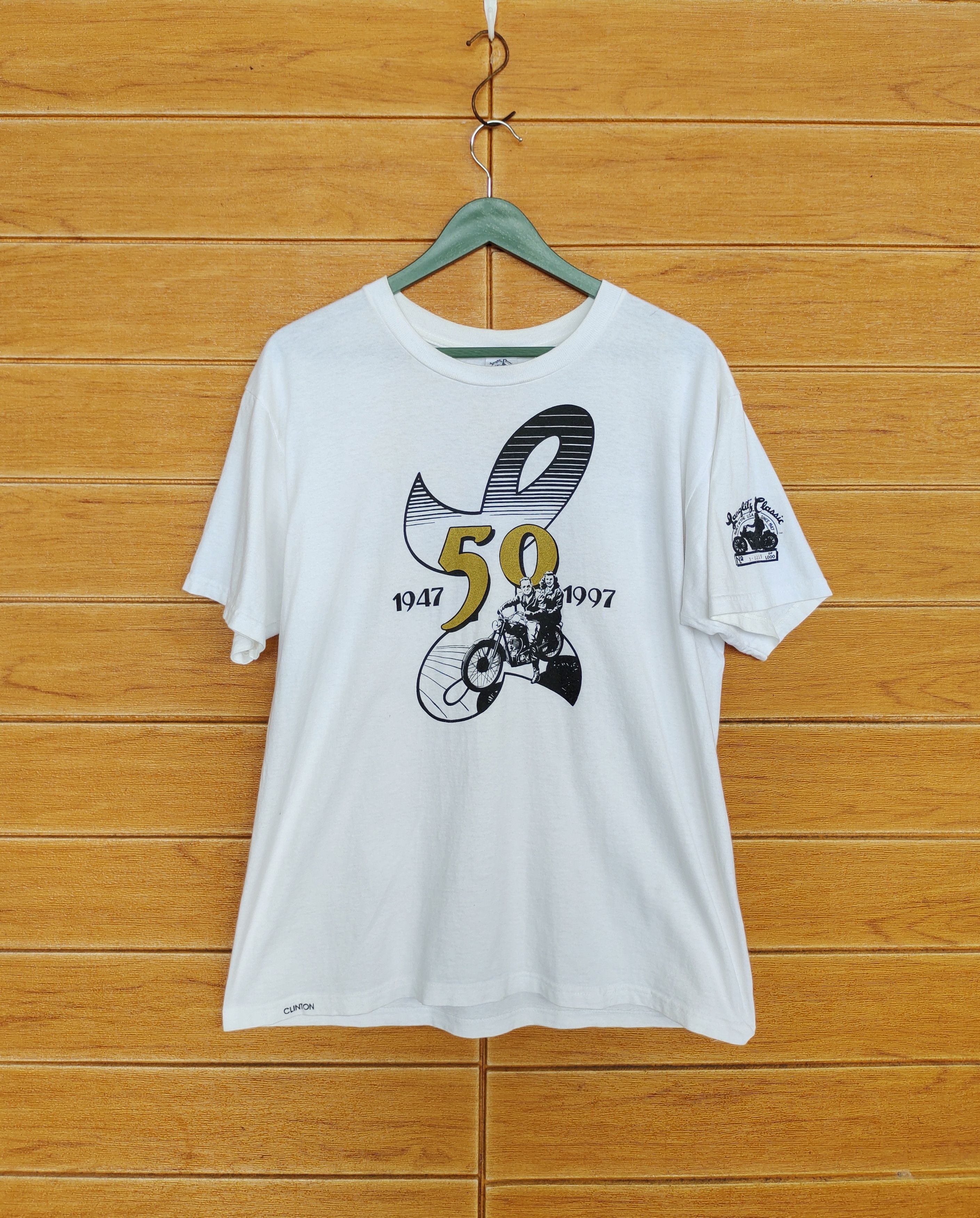 Vintage 90s Langlitz Leather 50th Anniversary 1997 T-Shirt