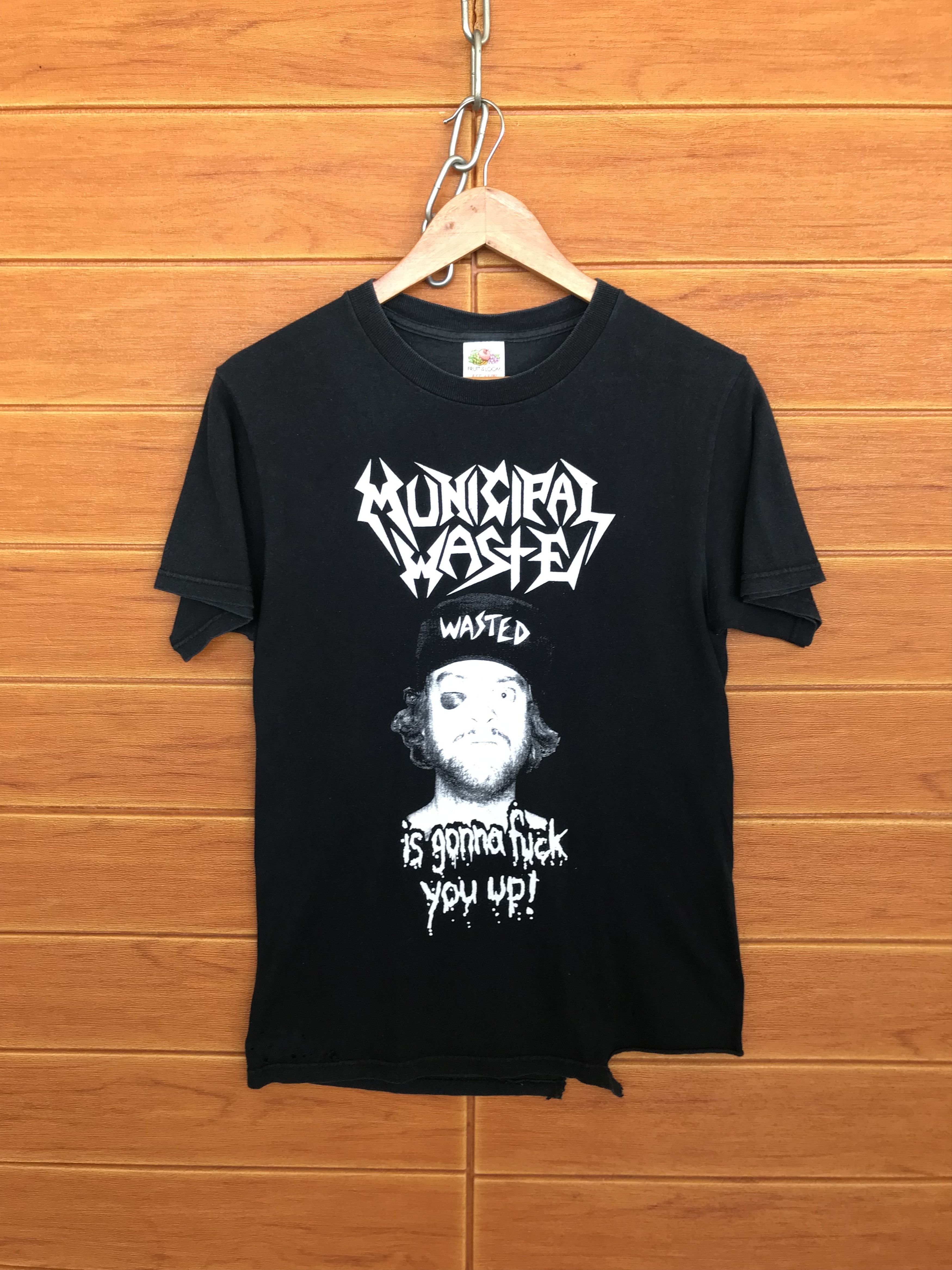 Band Tees Vintage Municipal Waste Metal Band Distressed T-Shirt Size US S / EU 44-46 / 1 - 1 Thumbnail