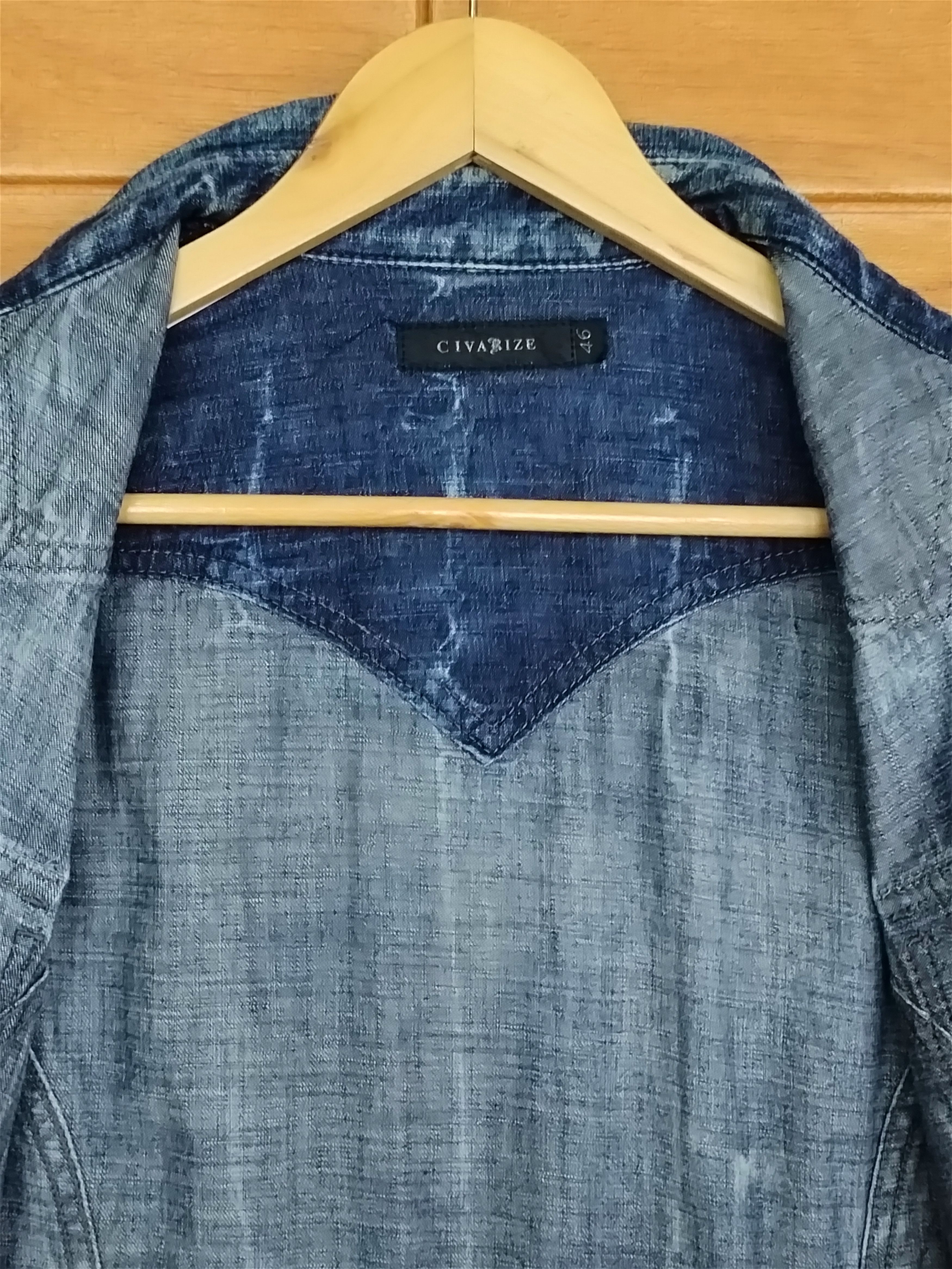 CIVARIZE 🇯🇵 Civarize Snap Button Denim Shirt Nice Design Patina Size US S / EU 44-46 / 1 - 19 Thumbnail