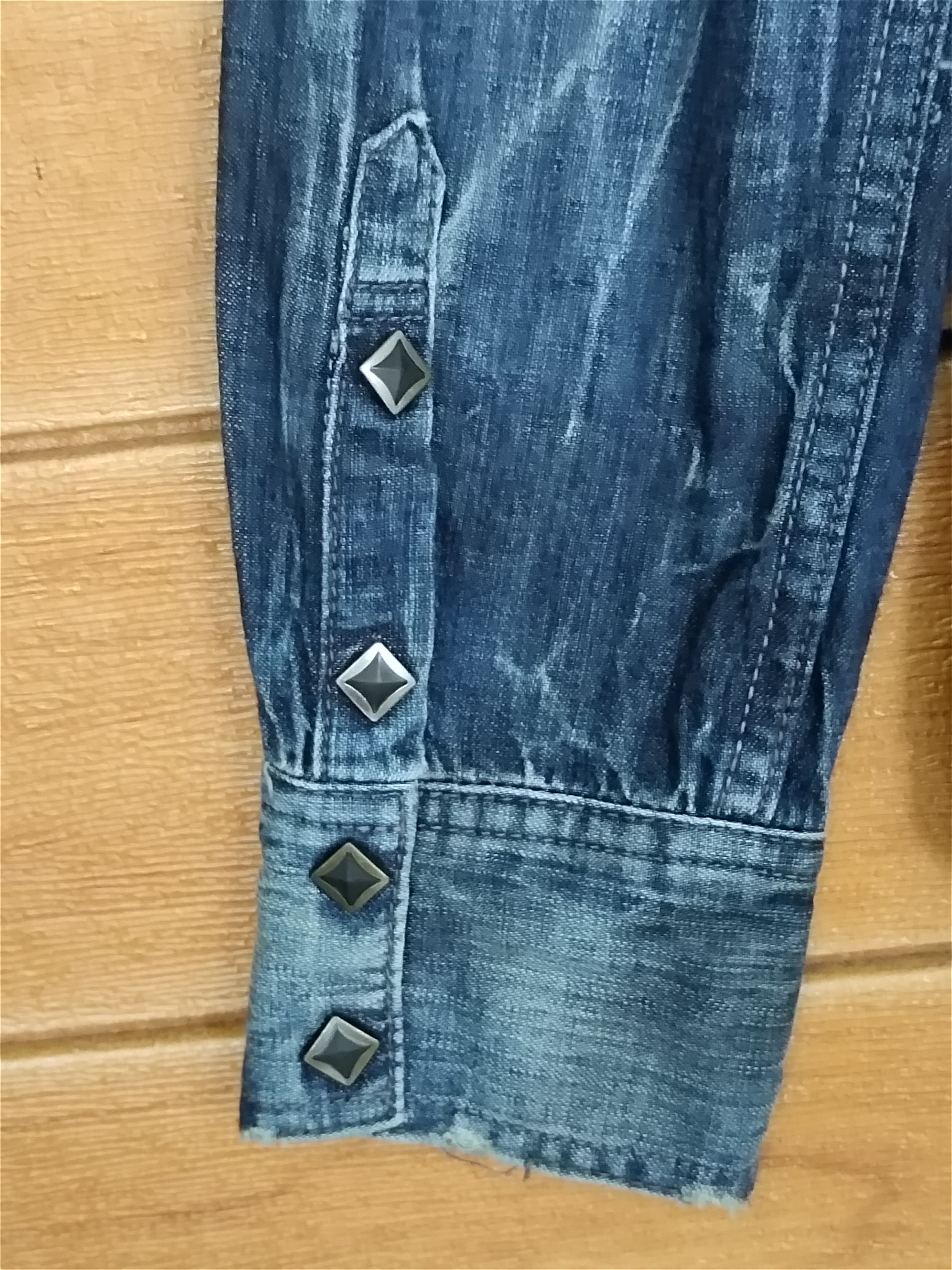 CIVARIZE 🇯🇵 Civarize Snap Button Denim Shirt Nice Design Patina Size US S / EU 44-46 / 1 - 16 Thumbnail