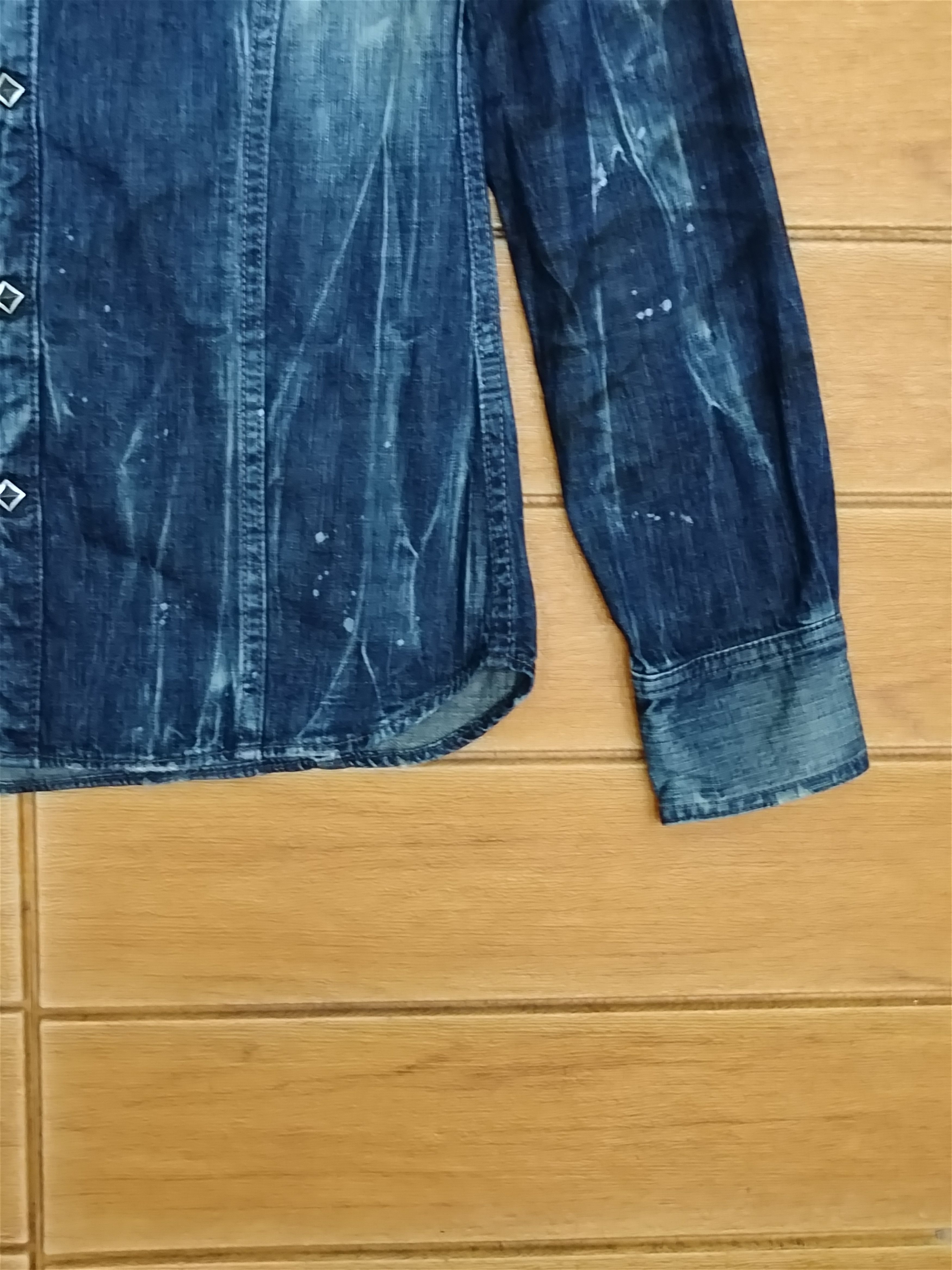 CIVARIZE 🇯🇵 Civarize Snap Button Denim Shirt Nice Design Patina Size US S / EU 44-46 / 1 - 11 Thumbnail