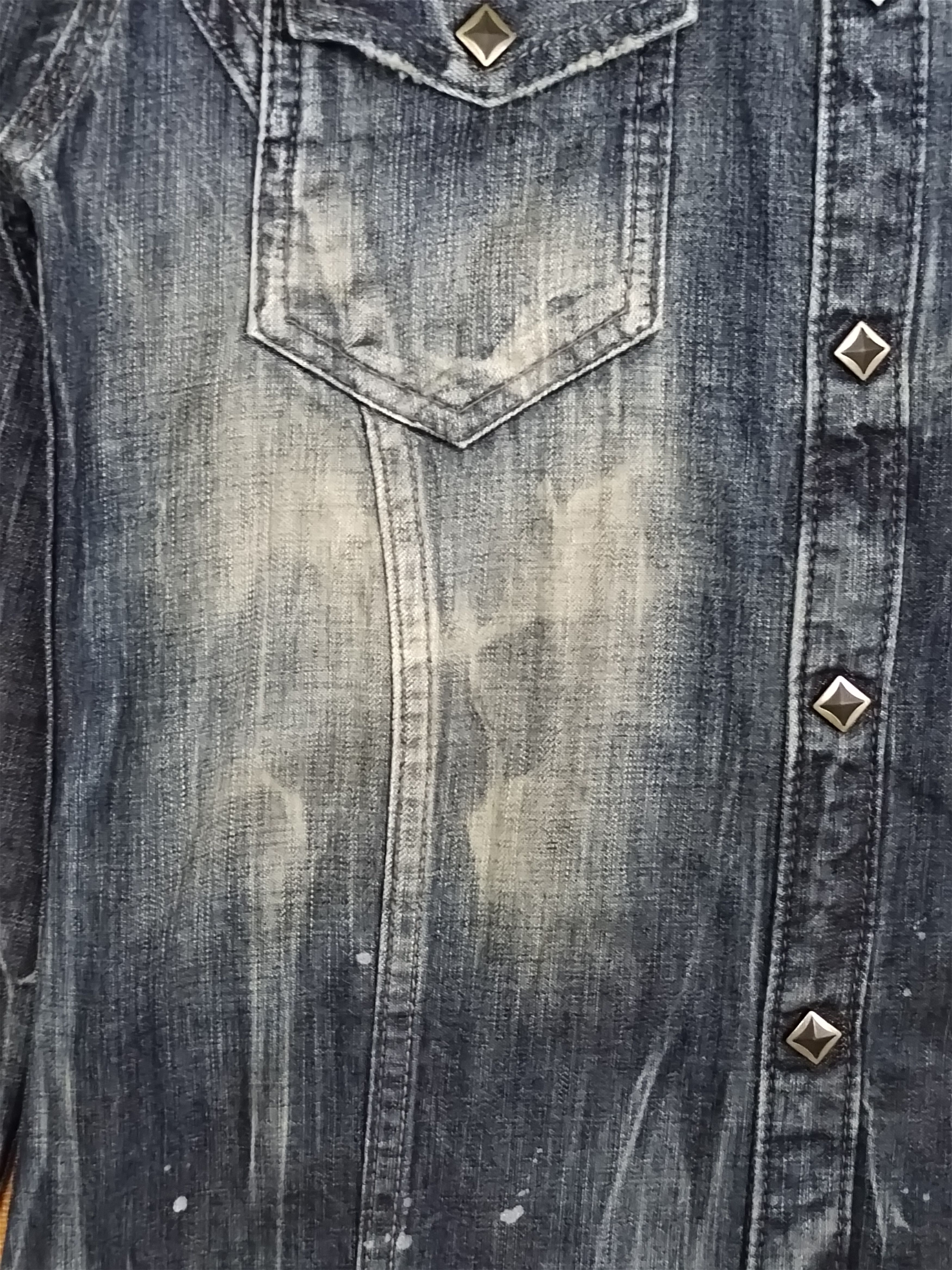 CIVARIZE 🇯🇵 Civarize Snap Button Denim Shirt Nice Design Patina Size US S / EU 44-46 / 1 - 2 Thumbnail