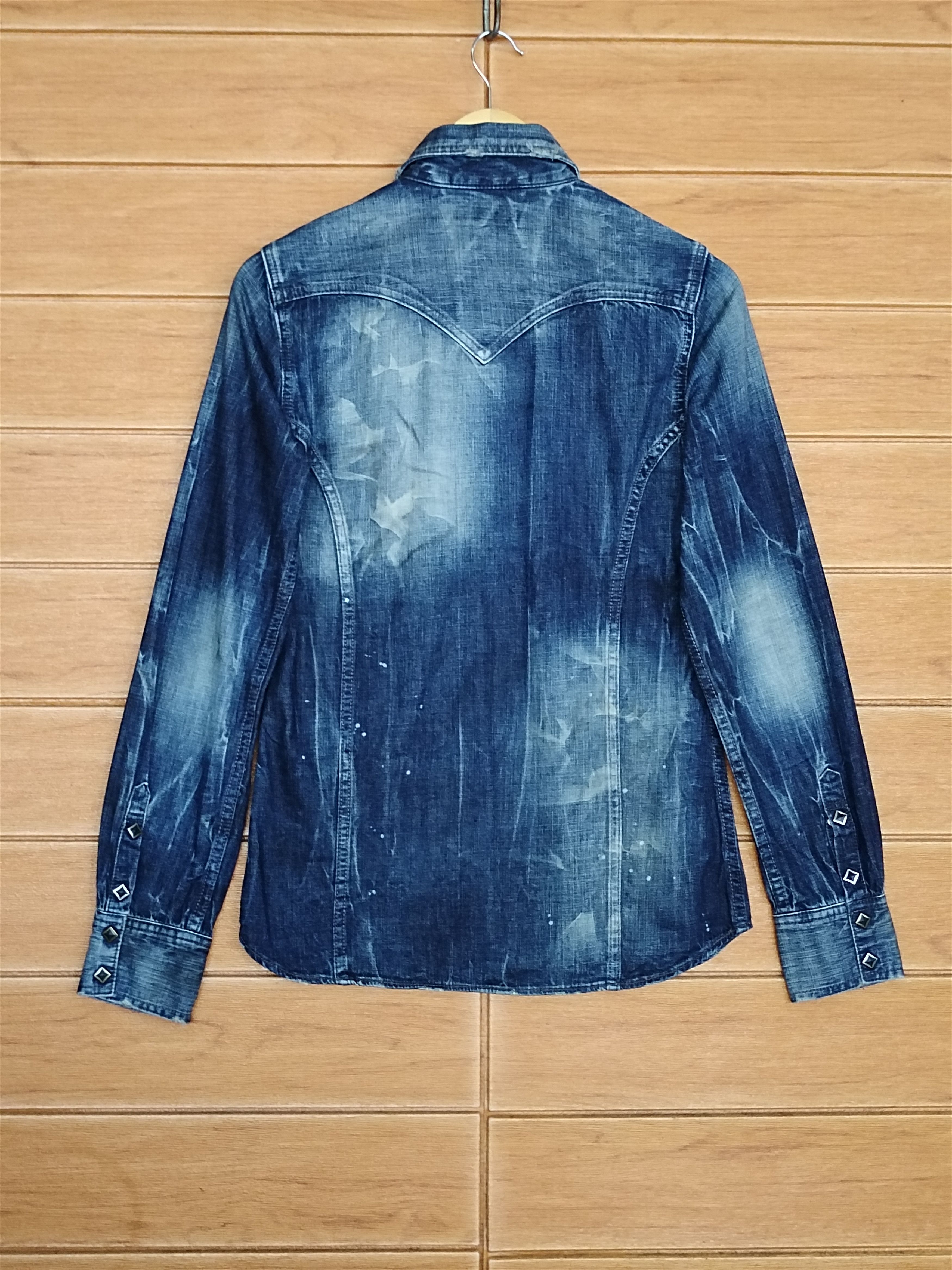 CIVARIZE 🇯🇵 Civarize Snap Button Denim Shirt Nice Design Patina Size US S / EU 44-46 / 1 - 13 Thumbnail