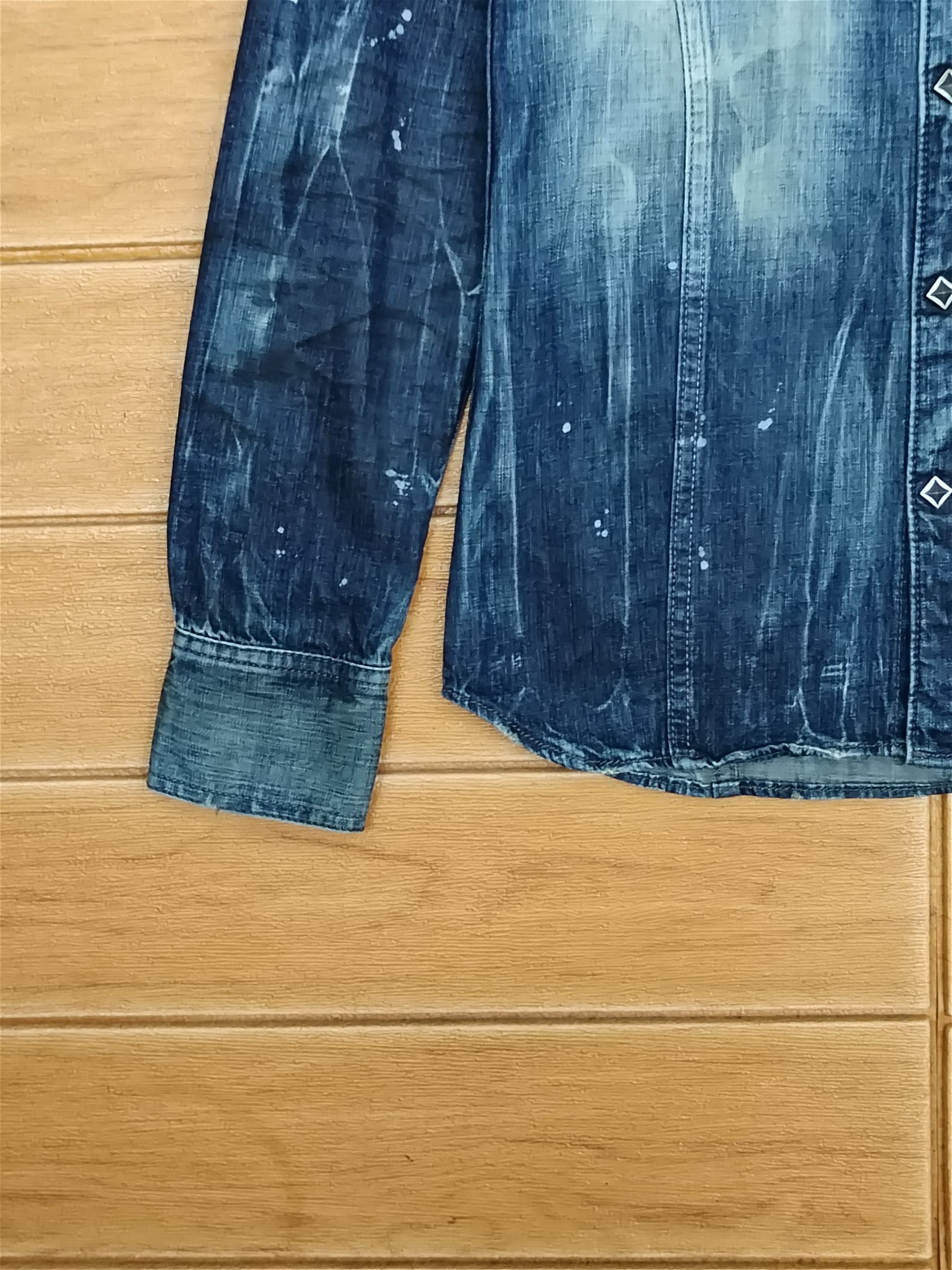 CIVARIZE 🇯🇵 Civarize Snap Button Denim Shirt Nice Design Patina Size US S / EU 44-46 / 1 - 12 Thumbnail