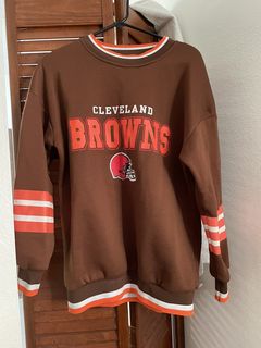 whereispapa Vintage 90s Cleveland Browns NFL Football Crewneck Gray Sweatshirt Sportswear