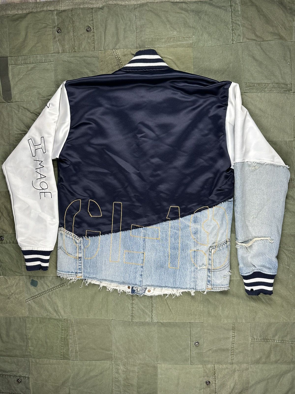 Greg Lauren 50/50 Varsity Jacket Size US L / EU 52-54 / 3 - 4 Thumbnail