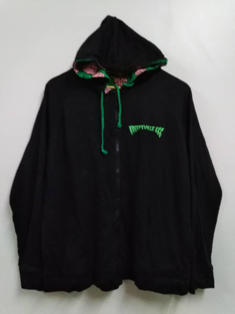 Japanese Brand Limited Edition KreepsVille 666 Double Sided Hoodies Size US M / EU 48-50 / 2 - 2 Thumbnail