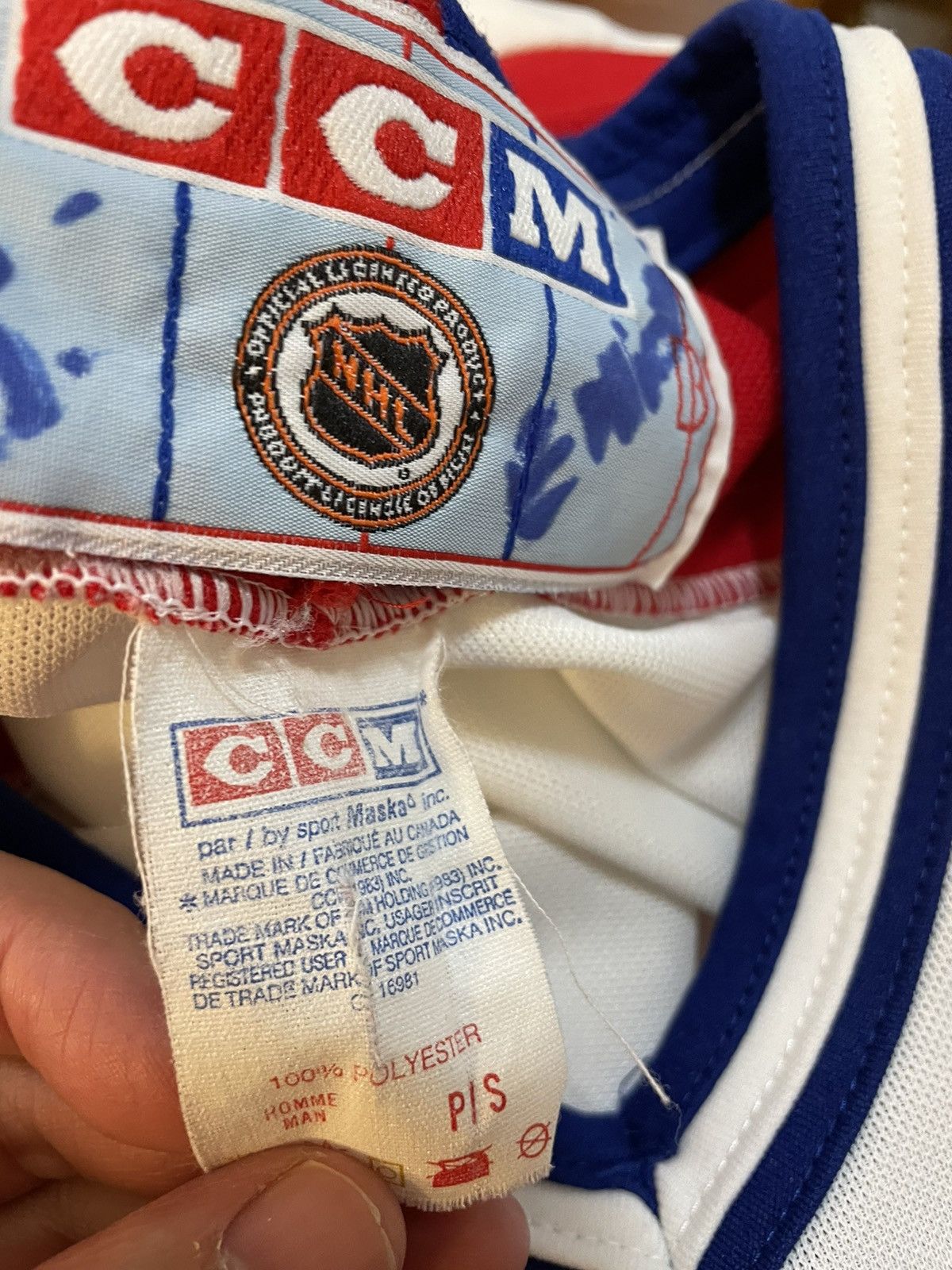 Ccm Vintage Montreal Canadiens CCM jersey Size US S / EU 44-46 / 1 - 3 Thumbnail