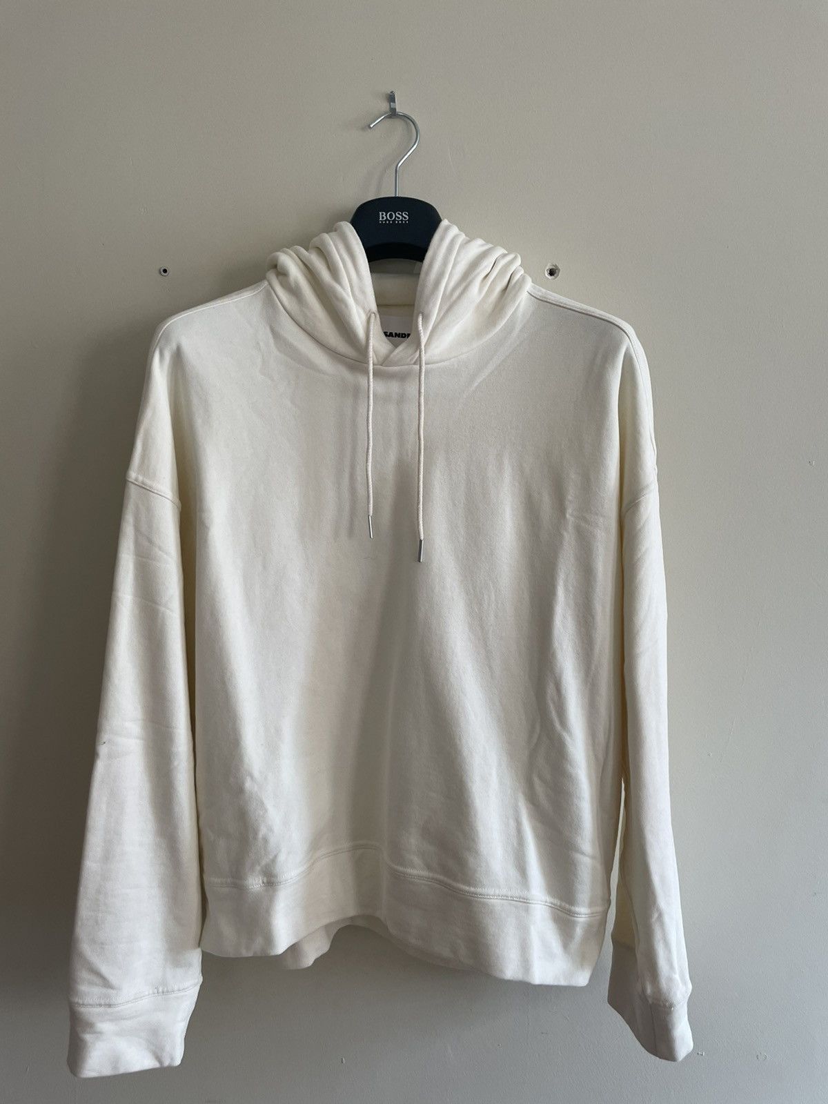 Jil Sander Off-white Jil Sander + Hooded Sweatshirts Size US L / EU 52-54 / 3 - 1 Thumbnail