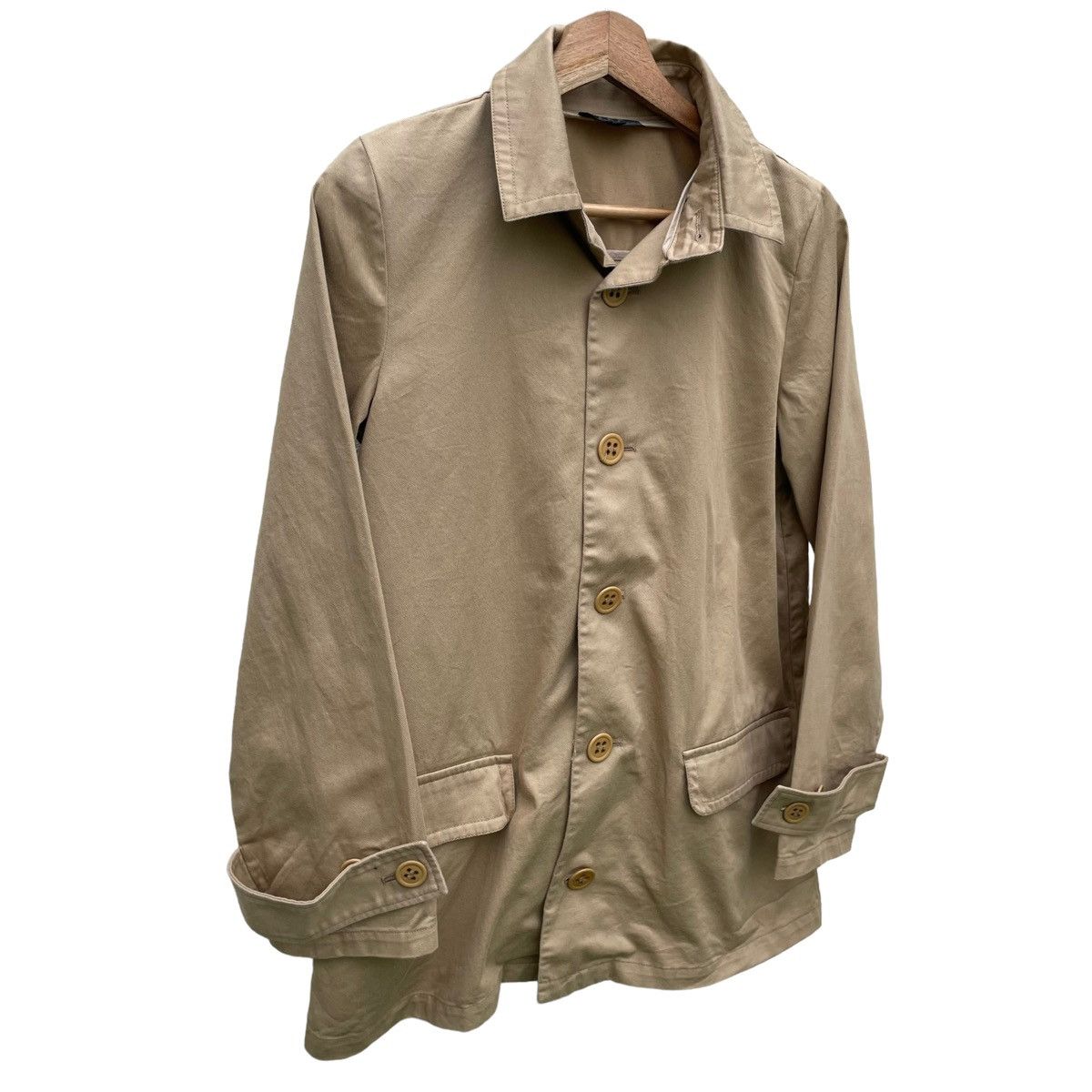 A.P.C. 💥 A.P.C WORKER FRENCH CHORE BUTTON BEIGE JACKET Size US S / EU 44-46 / 1 - 2 Thumbnail