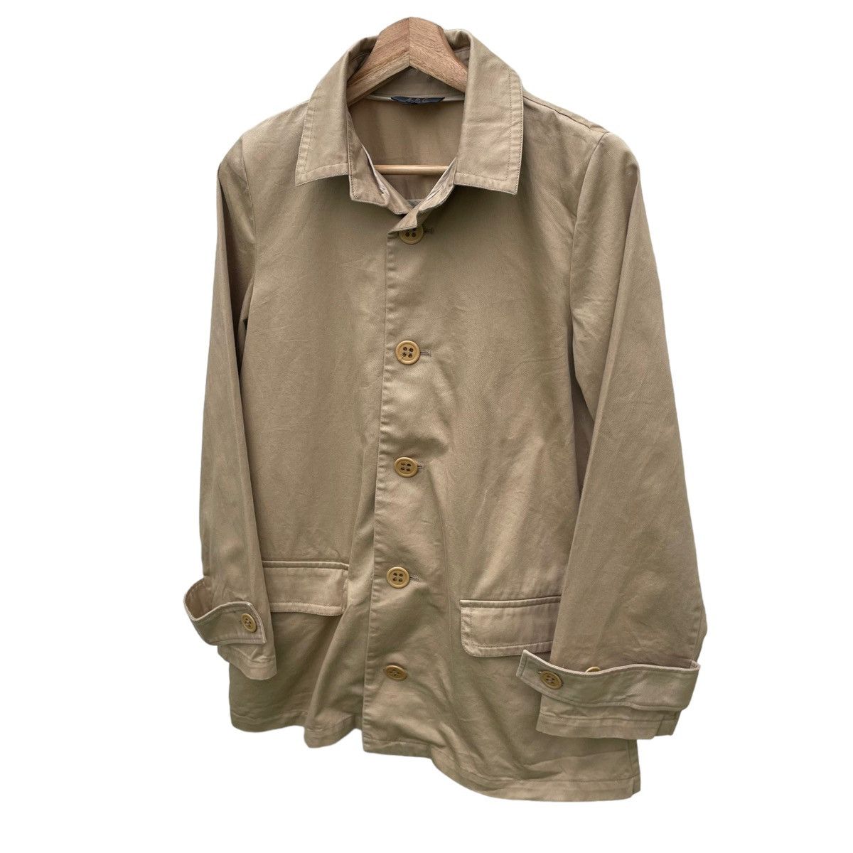 A.P.C. 💥 A.P.C WORKER FRENCH CHORE BUTTON BEIGE JACKET Size US S / EU 44-46 / 1 - 3 Thumbnail