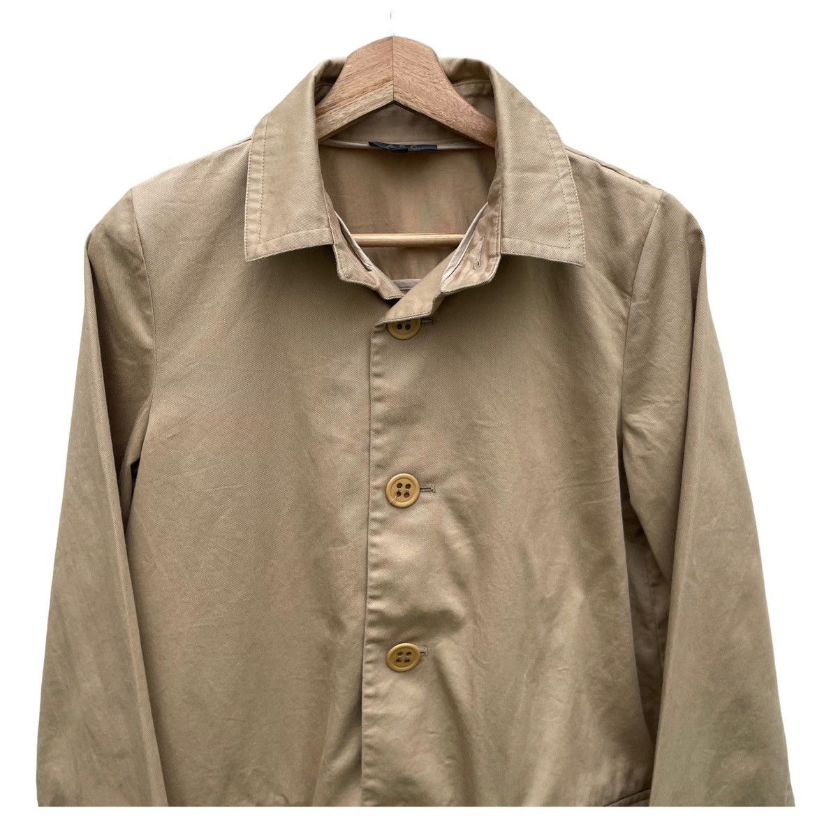 A.P.C. 💥 A.P.C WORKER FRENCH CHORE BUTTON BEIGE JACKET Size US S / EU 44-46 / 1 - 4 Thumbnail