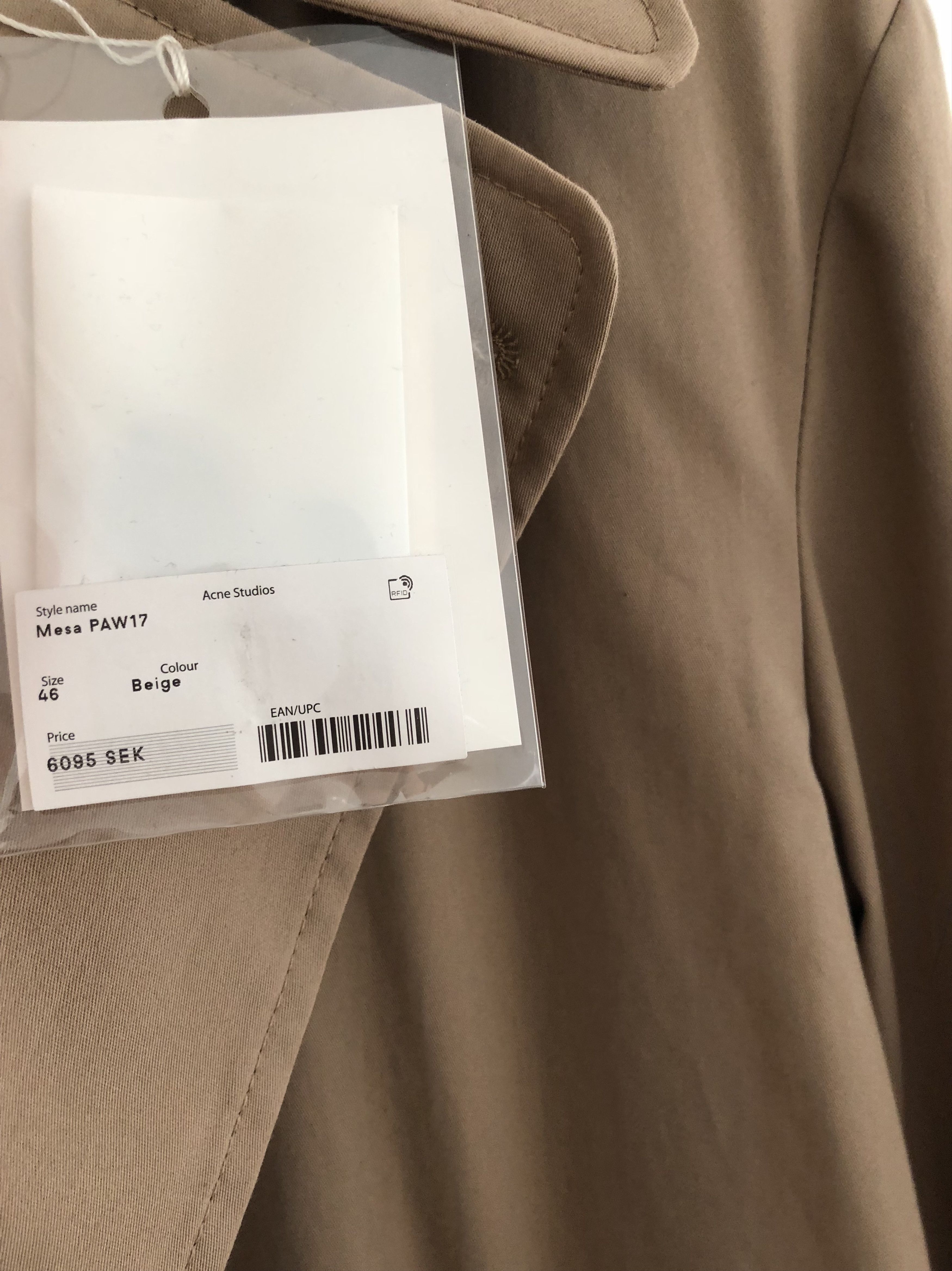 Acne Studios Mesa Twill Trench Coat Size US S / EU 44-46 / 1 - 5 Thumbnail