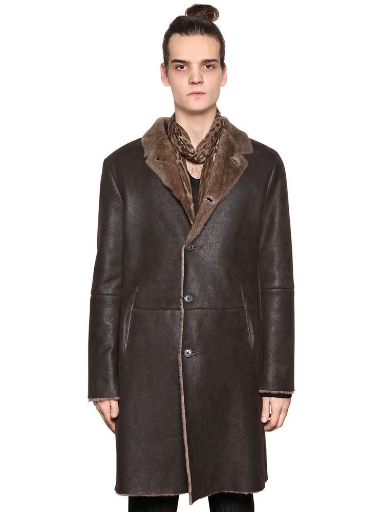 Shearling coat. 50
