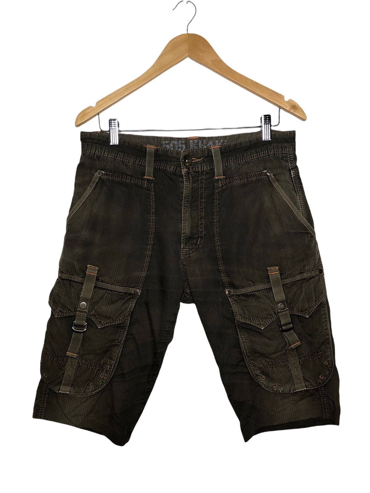 Edwin × If Six Was Nine × Japanese Brand Japanese Brand Edwin 505 khaki Cargo short pants Size US 32 / EU 48 - 1 Thumbnail