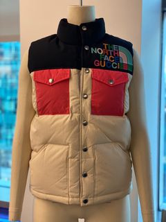 The North Face x Gucci Down Vest Navy (Size Medium) - Gently Used With Tags