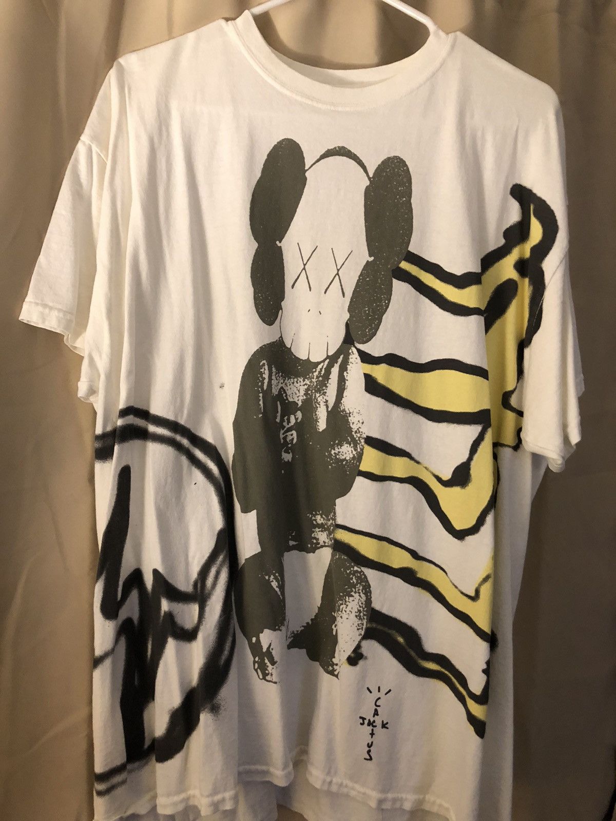 travis scott kaws fragment t shirt