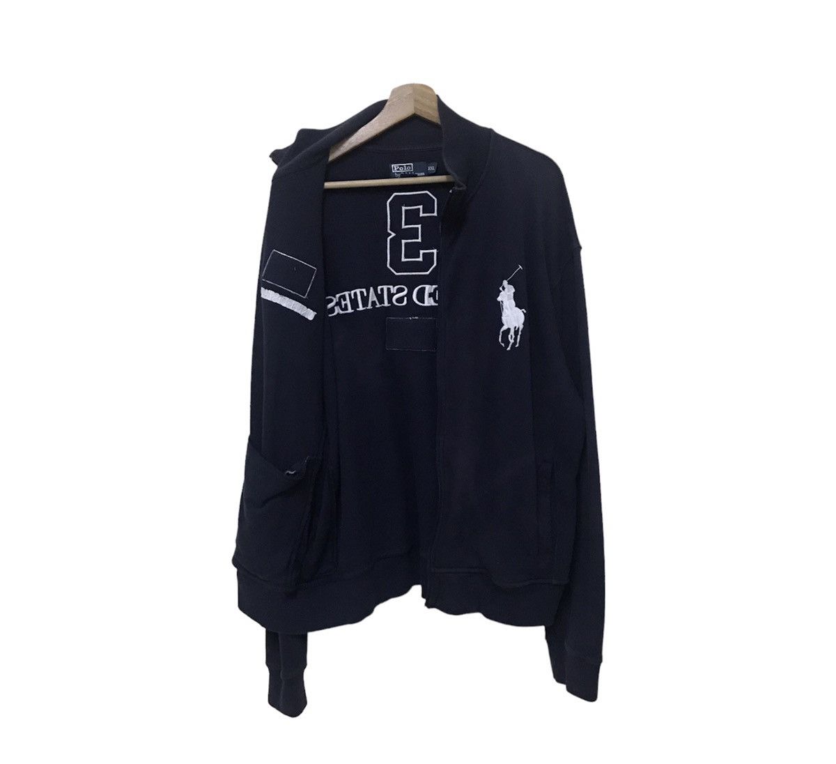 Polo Ralph Lauren × Ralph Lauren Vintage Polo Ralph Lauren United State Sweater Big Spellout Size US XXL / EU 58 / 5 - 6 Thumbnail