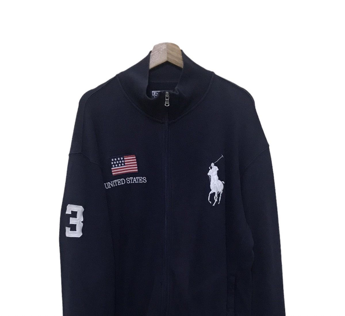 Polo Ralph Lauren × Ralph Lauren Vintage Polo Ralph Lauren United State Sweater Big Spellout Size US XXL / EU 58 / 5 - 5 Thumbnail