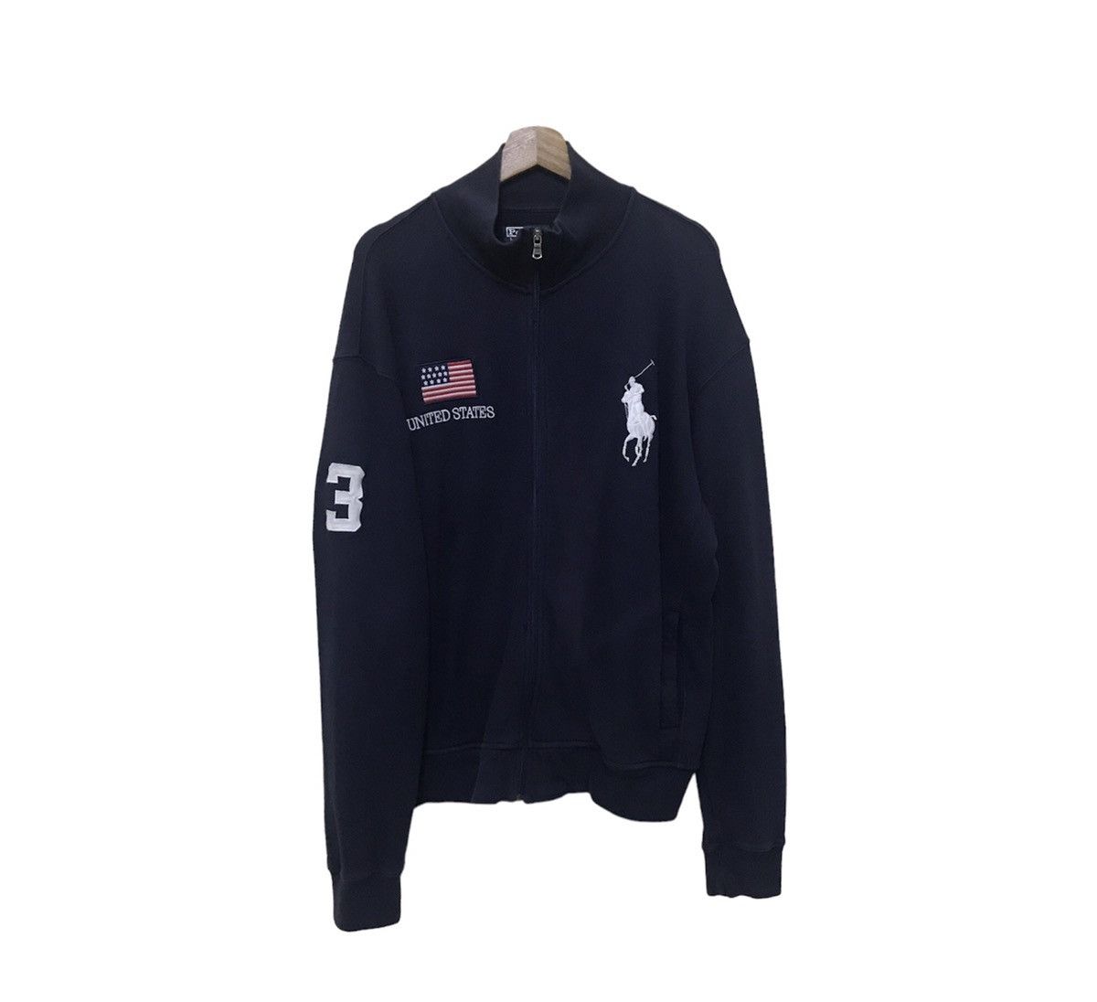 Polo Ralph Lauren × Ralph Lauren Vintage Polo Ralph Lauren United State Sweater Big Spellout Size US XXL / EU 58 / 5 - 4 Thumbnail