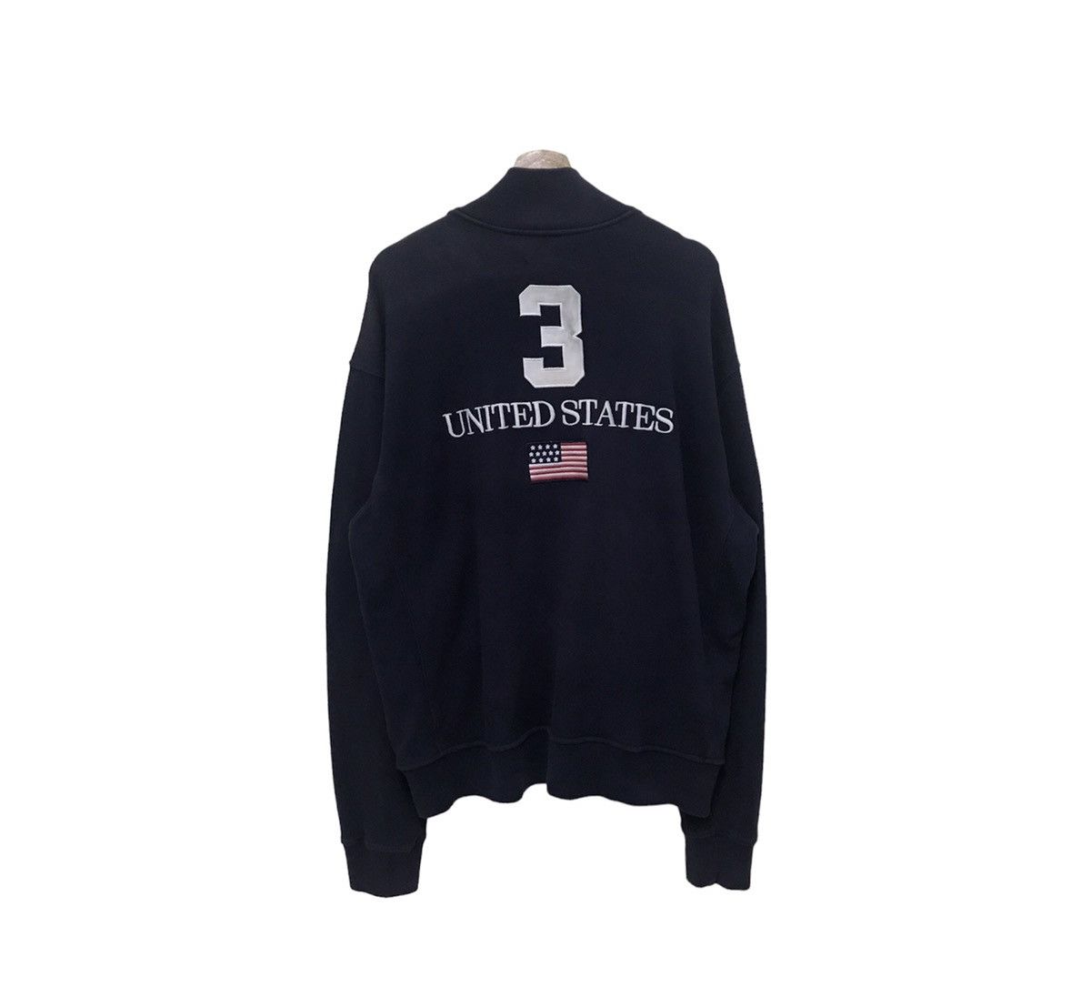 Polo Ralph Lauren × Ralph Lauren Vintage Polo Ralph Lauren United State Sweater Big Spellout Size US XXL / EU 58 / 5 - 2 Thumbnail