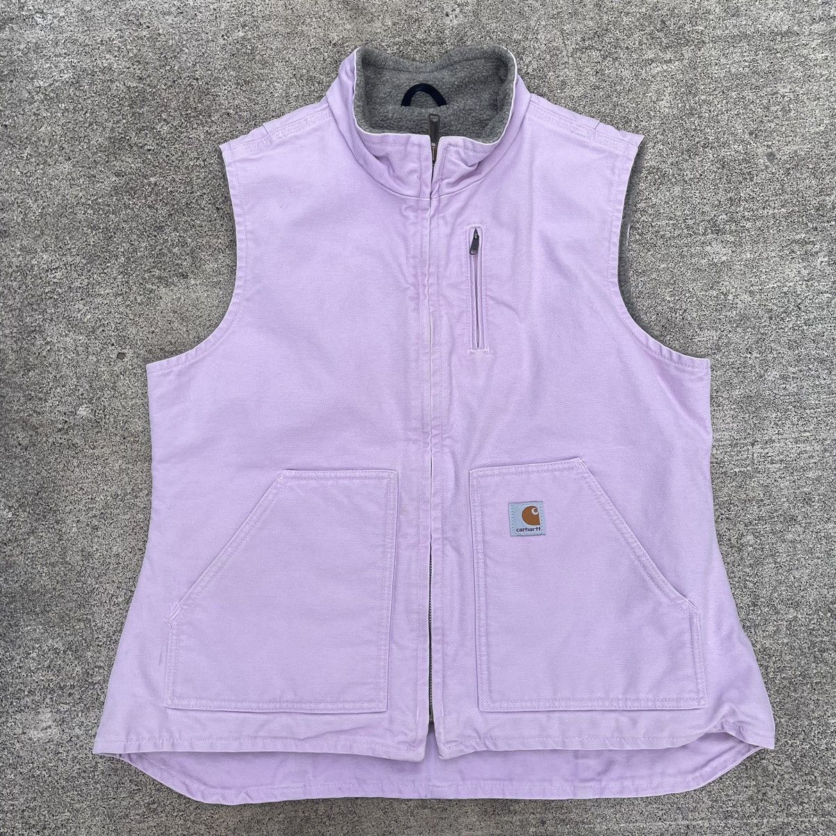 Women’s Carhartt Pink Vest Faux Sherpa Lined