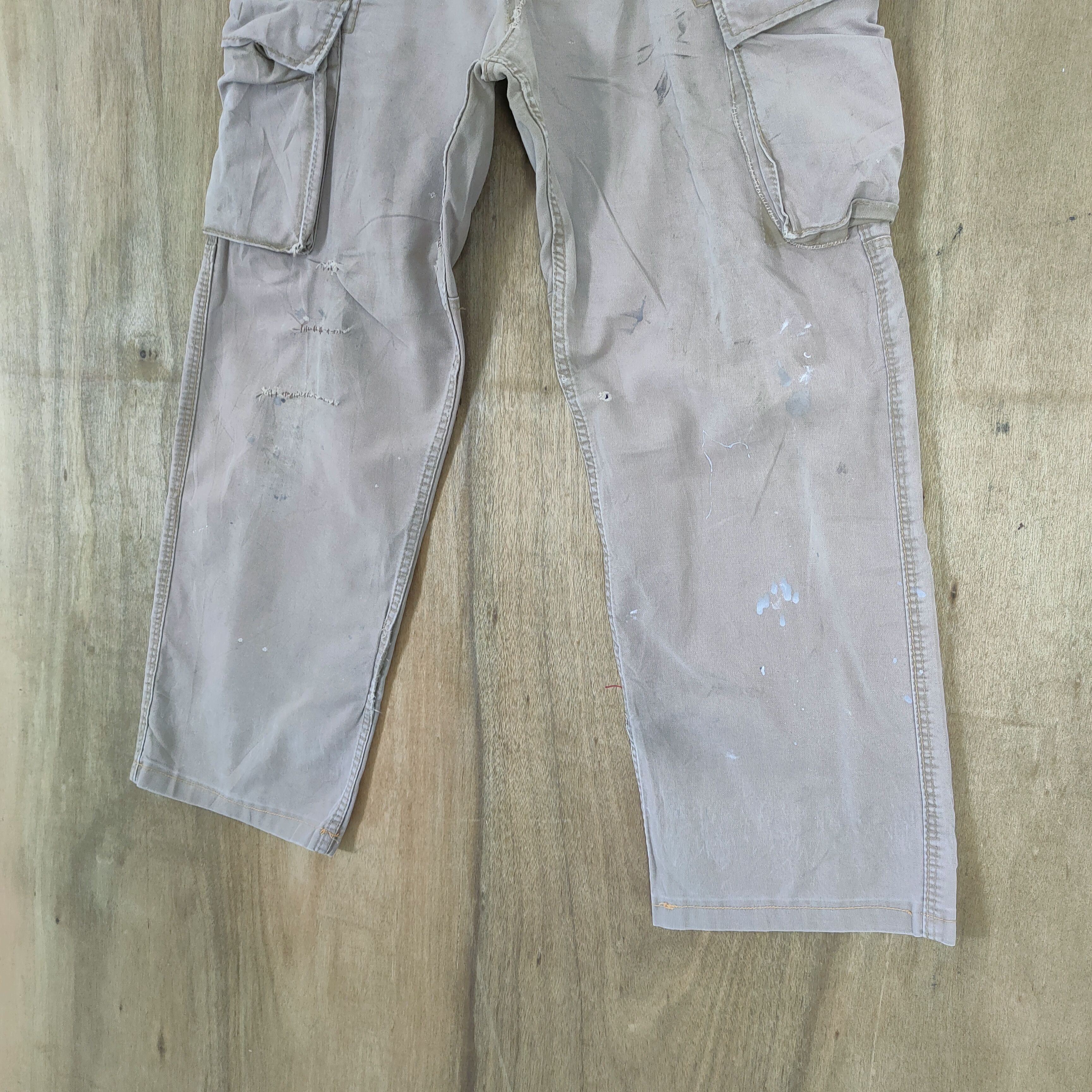 Japanese Brand EVENRIVER FADED WORKWEAR CARGO PANTS Size US 30 / EU 46 - 5 Thumbnail