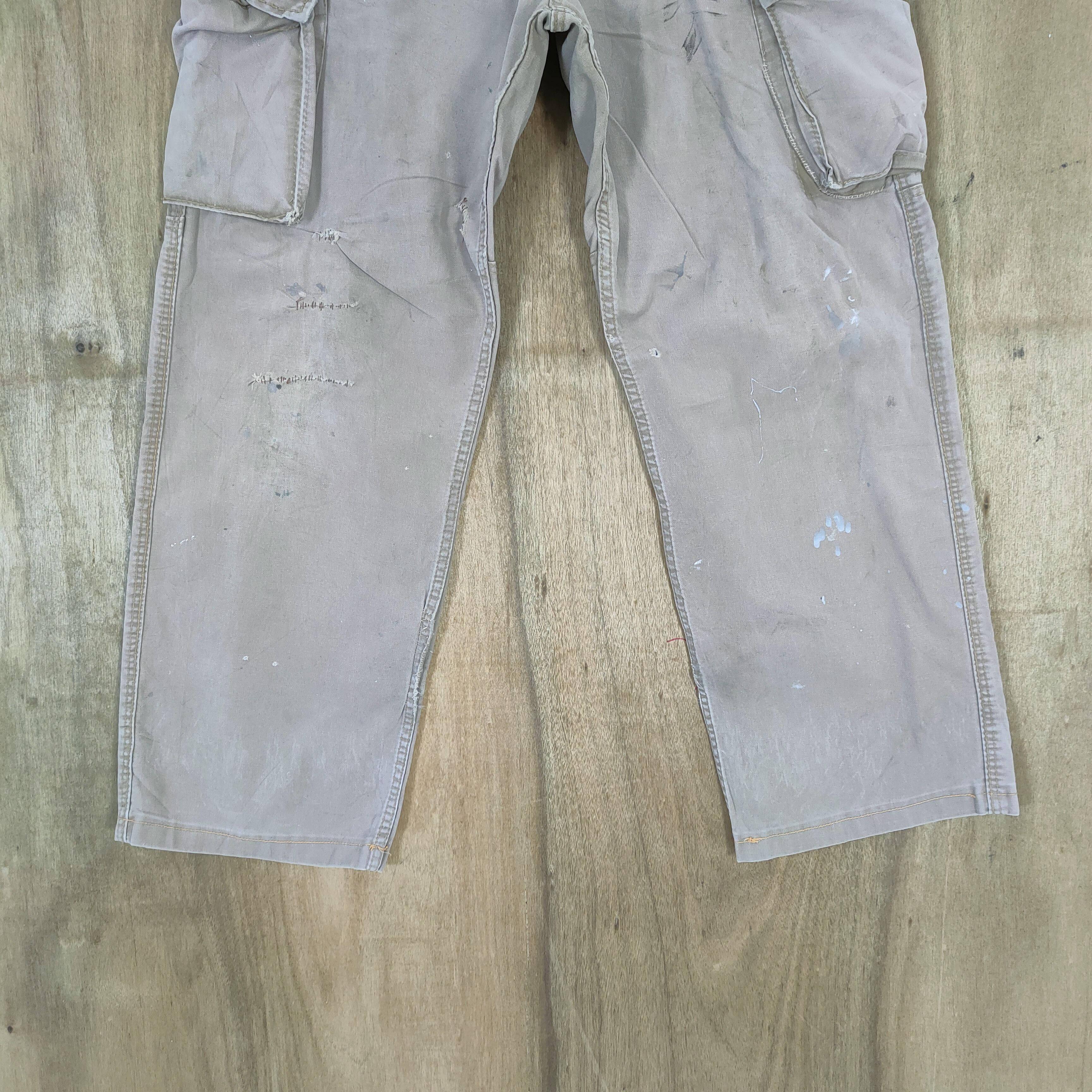 Japanese Brand EVENRIVER FADED WORKWEAR CARGO PANTS Size US 30 / EU 46 - 3 Thumbnail