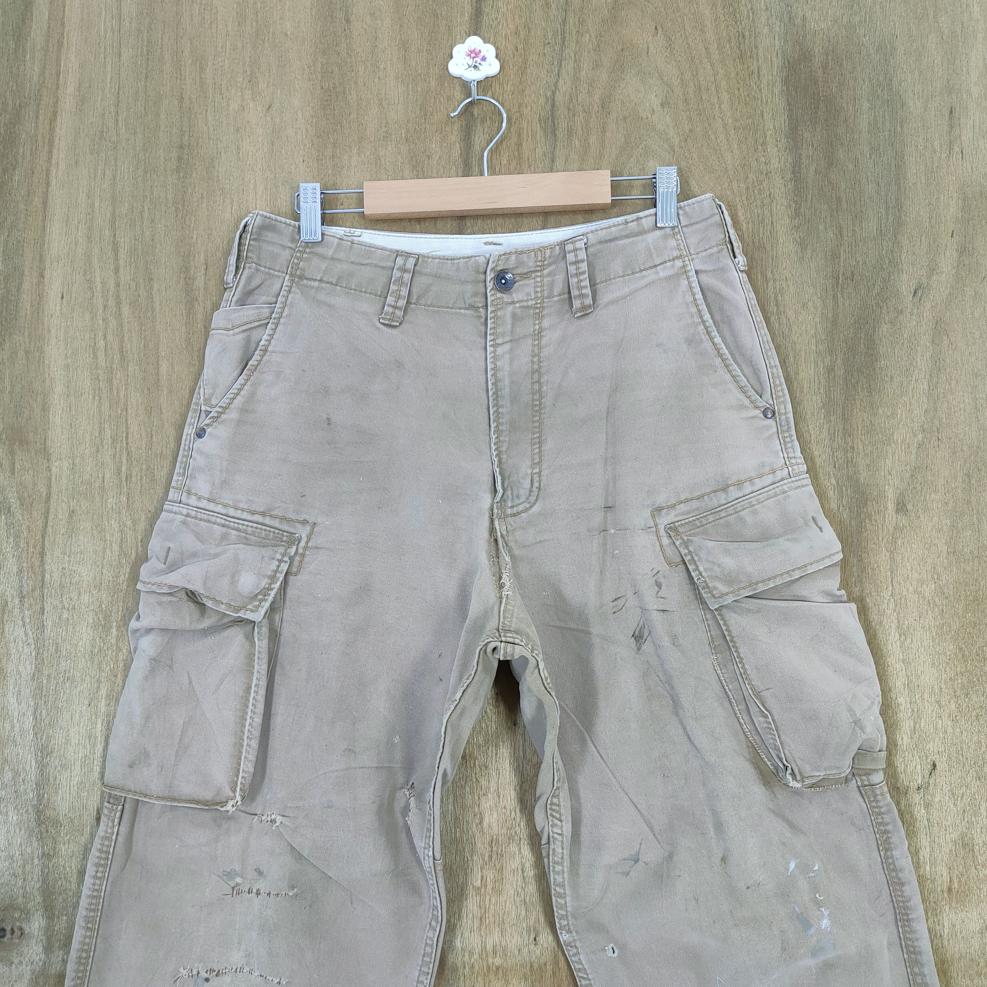 Japanese Brand EVENRIVER FADED WORKWEAR CARGO PANTS Size US 30 / EU 46 - 2 Thumbnail