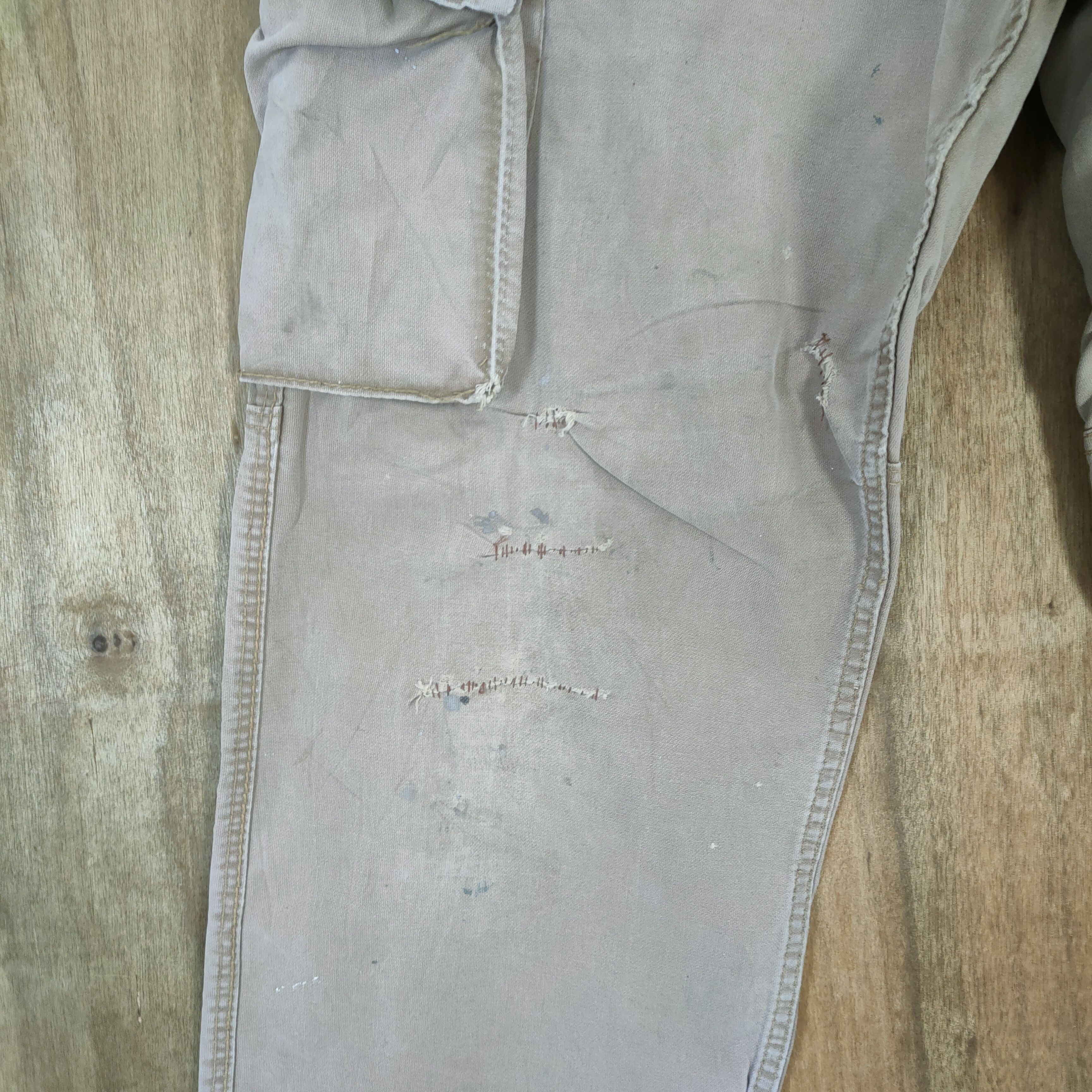 Japanese Brand EVENRIVER FADED WORKWEAR CARGO PANTS Size US 30 / EU 46 - 6 Thumbnail