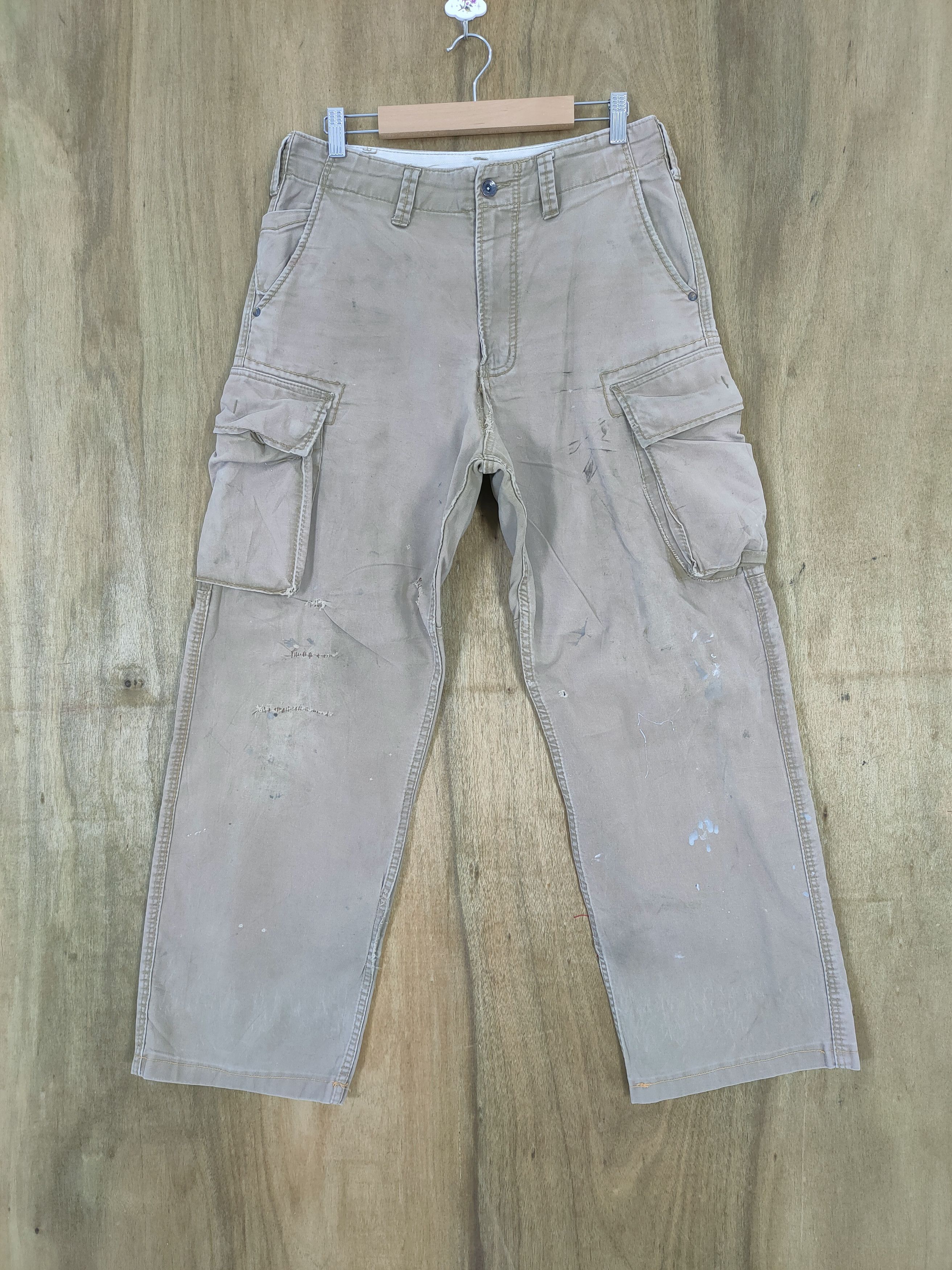 Japanese Brand EVENRIVER FADED WORKWEAR CARGO PANTS Size US 30 / EU 46 - 1 Thumbnail