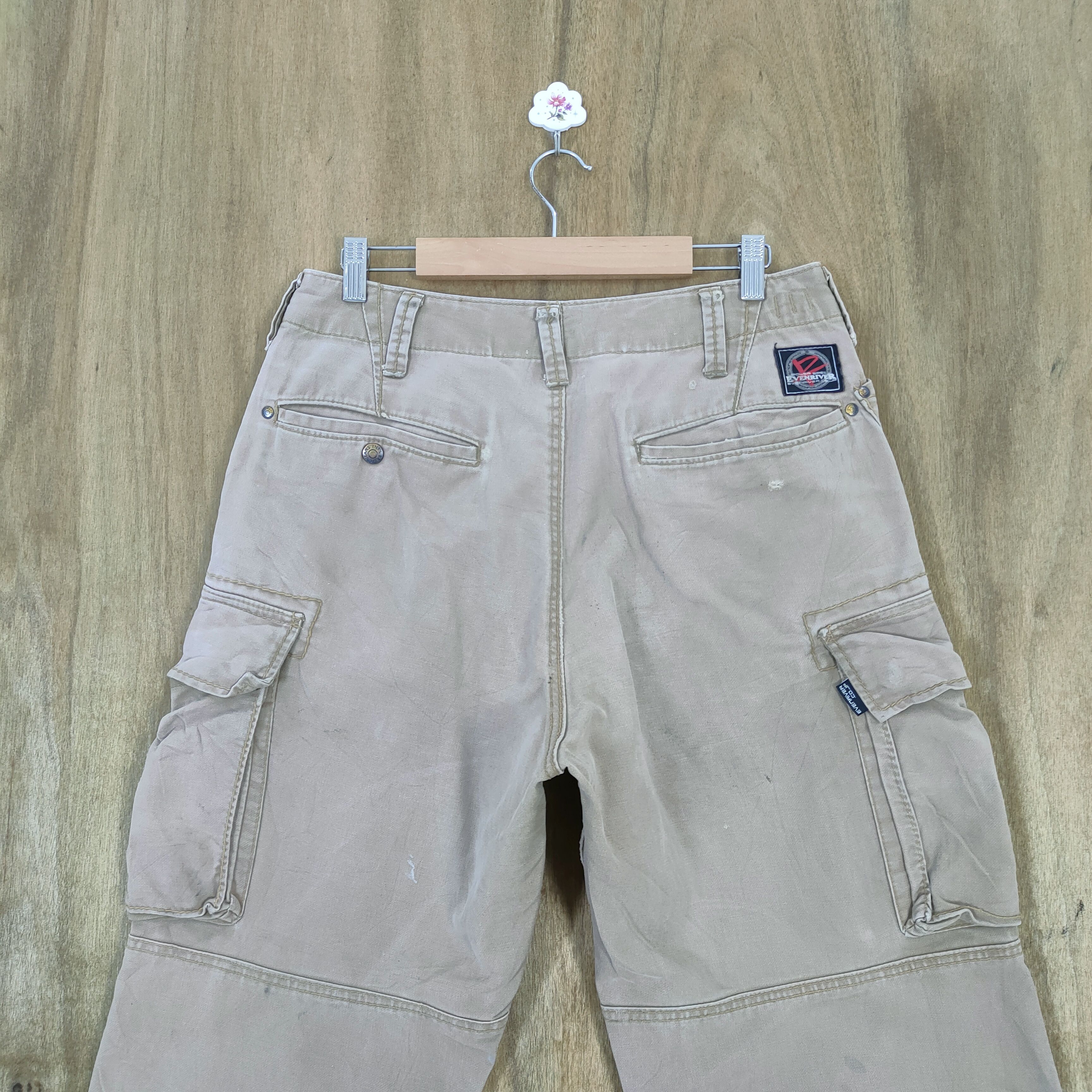 Japanese Brand EVENRIVER FADED WORKWEAR CARGO PANTS Size US 30 / EU 46 - 10 Thumbnail