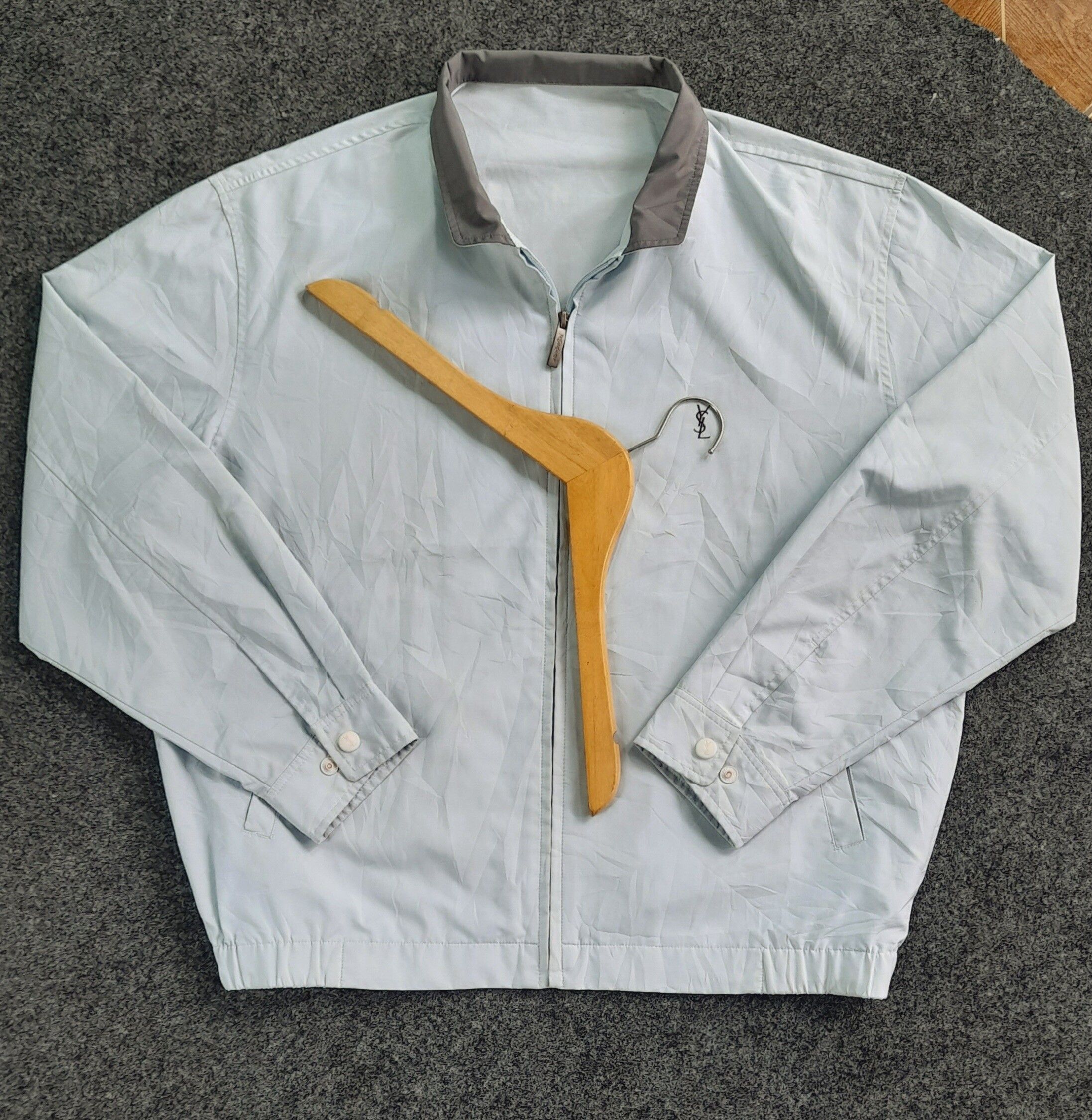 Vintage 💥light blue💥 yves Saint laurent jacket x ysl jacket Size US L / EU 52-54 / 3 - 4 Thumbnail