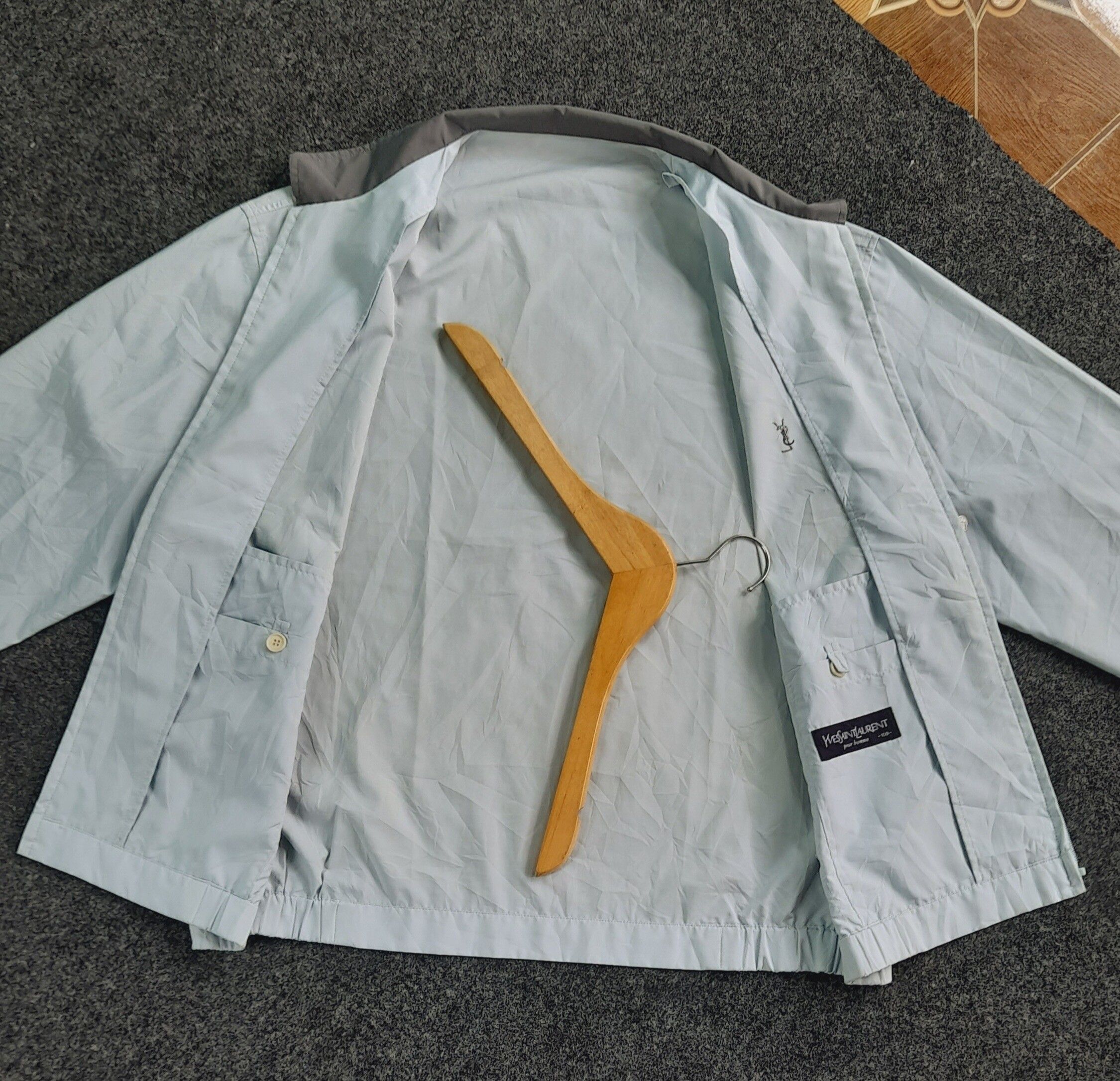 Vintage 💥light blue💥 yves Saint laurent jacket x ysl jacket Size US L / EU 52-54 / 3 - 7 Thumbnail