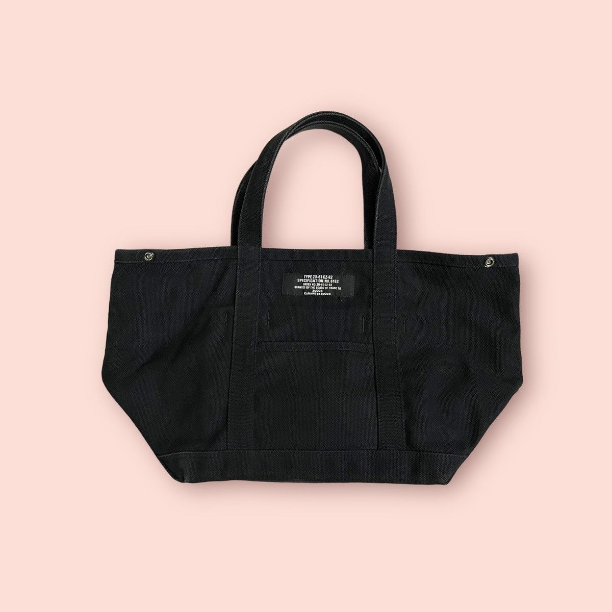RARE CABANE DE ZUCCA MIL DESIGN TOTE BAG