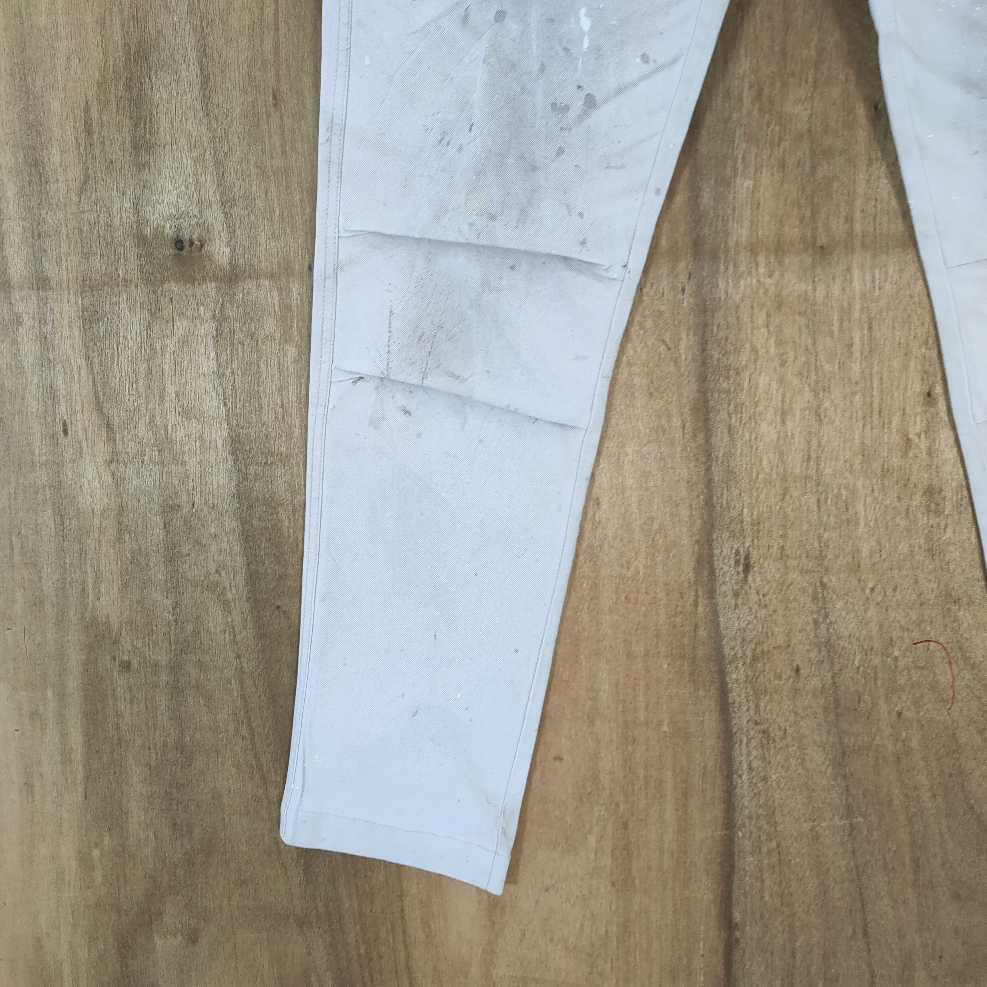Japanese Brand IZ FRONTIER FADED DIRTY WORKWEAR SKINNY CARGO PANTS Size US 33 - 9 Thumbnail