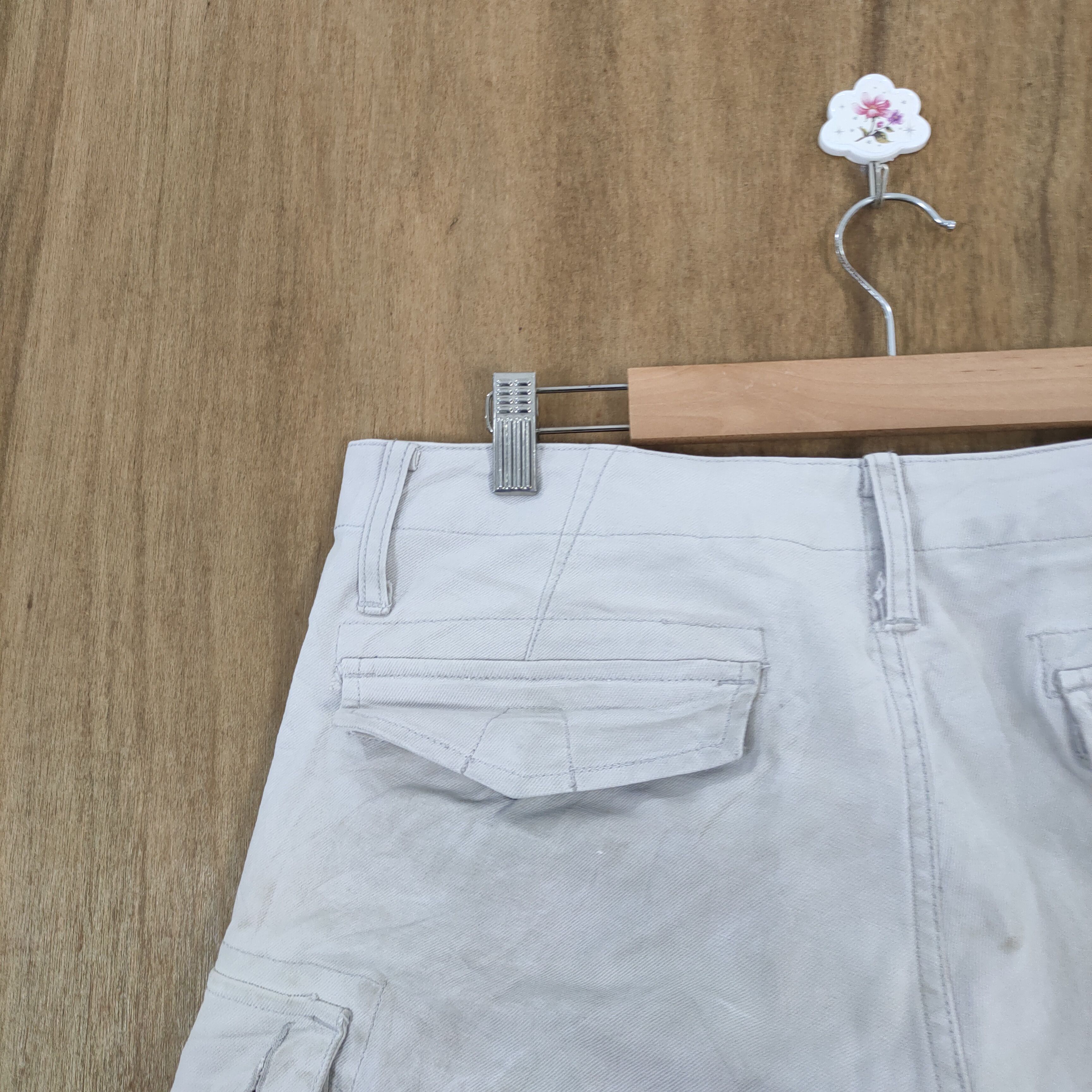 Japanese Brand IZ FRONTIER FADED DIRTY WORKWEAR SKINNY CARGO PANTS Size US 33 - 14 Thumbnail