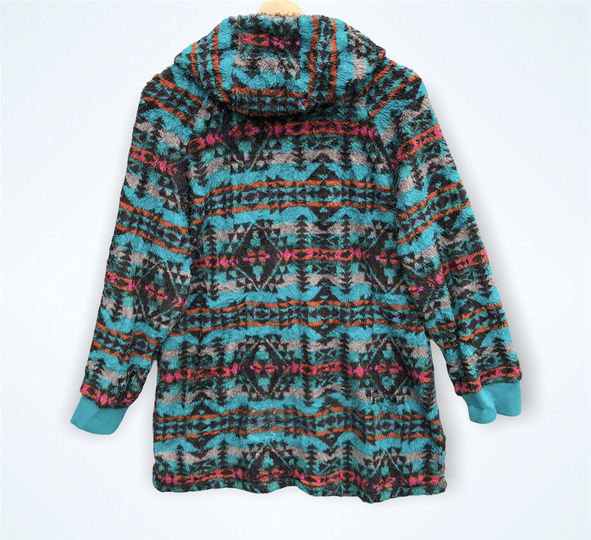 Japanese Brand × Vintage Vintage Japanese Brand Navajo Fleece Zip Up Size US M / EU 48-50 / 2 - 7 Thumbnail