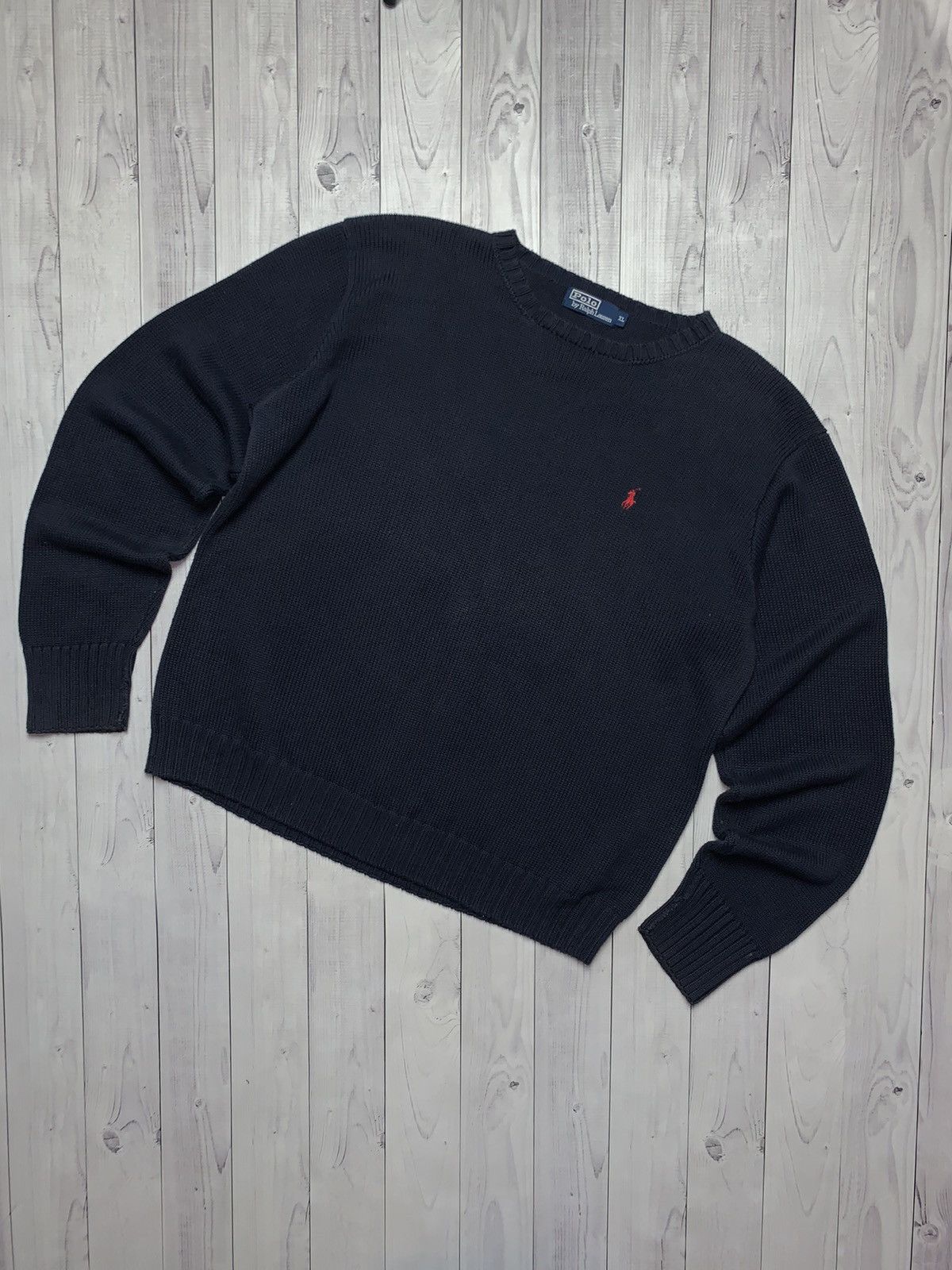 Ralph Lauren Vintage sweater knitted polo Ralph Lauren logo size XL Size US XL / EU 56 / 4 - 1 Thumbnail