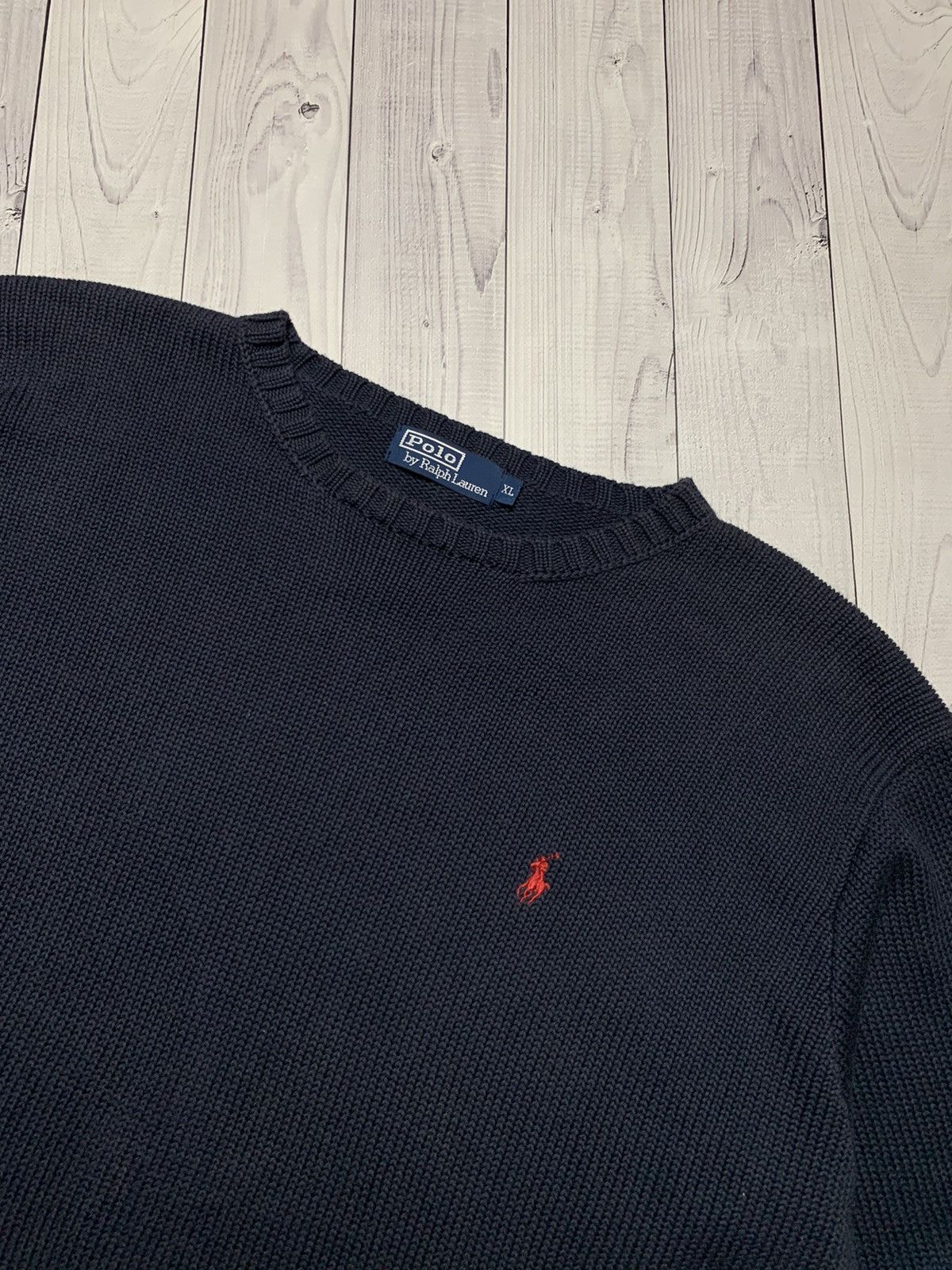 Ralph Lauren Vintage sweater knitted polo Ralph Lauren logo size XL Size US XL / EU 56 / 4 - 2 Thumbnail