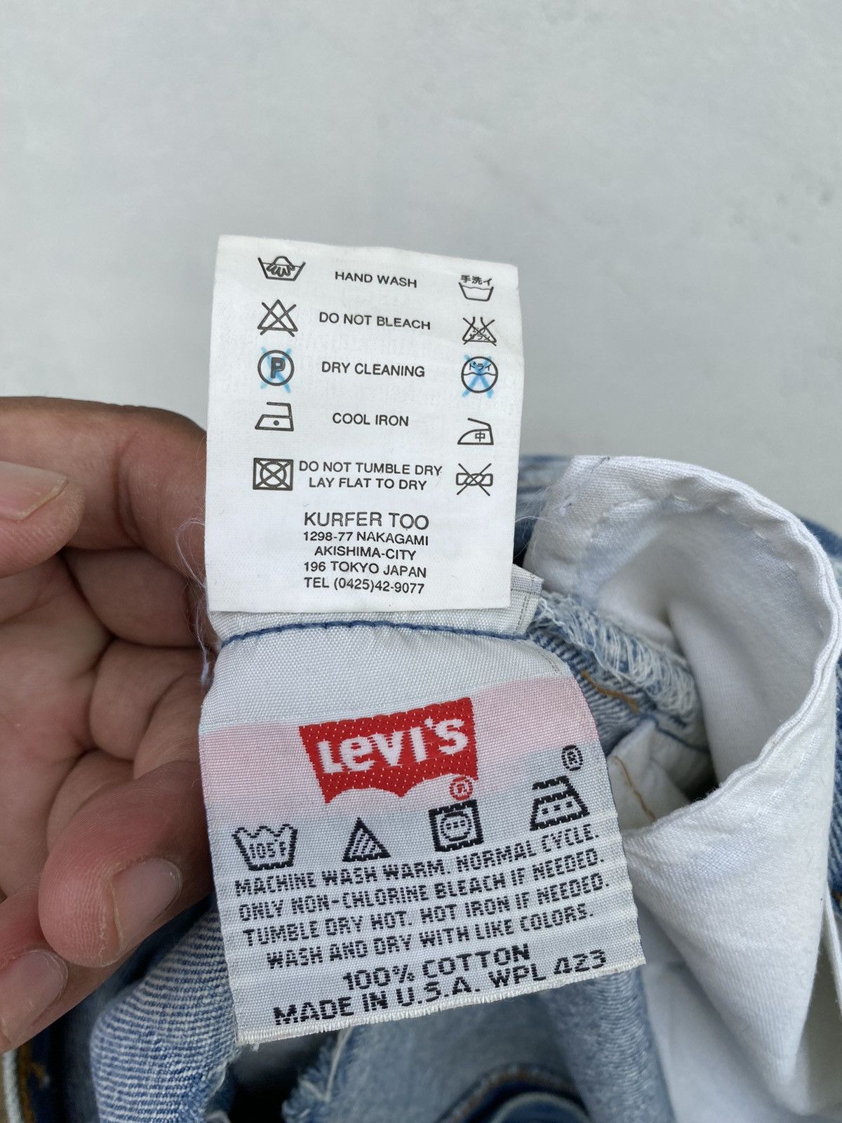 Levi's Vintage Levis 501 distessed painted custom jeans Size US 28 / EU 44 - 22 Thumbnail