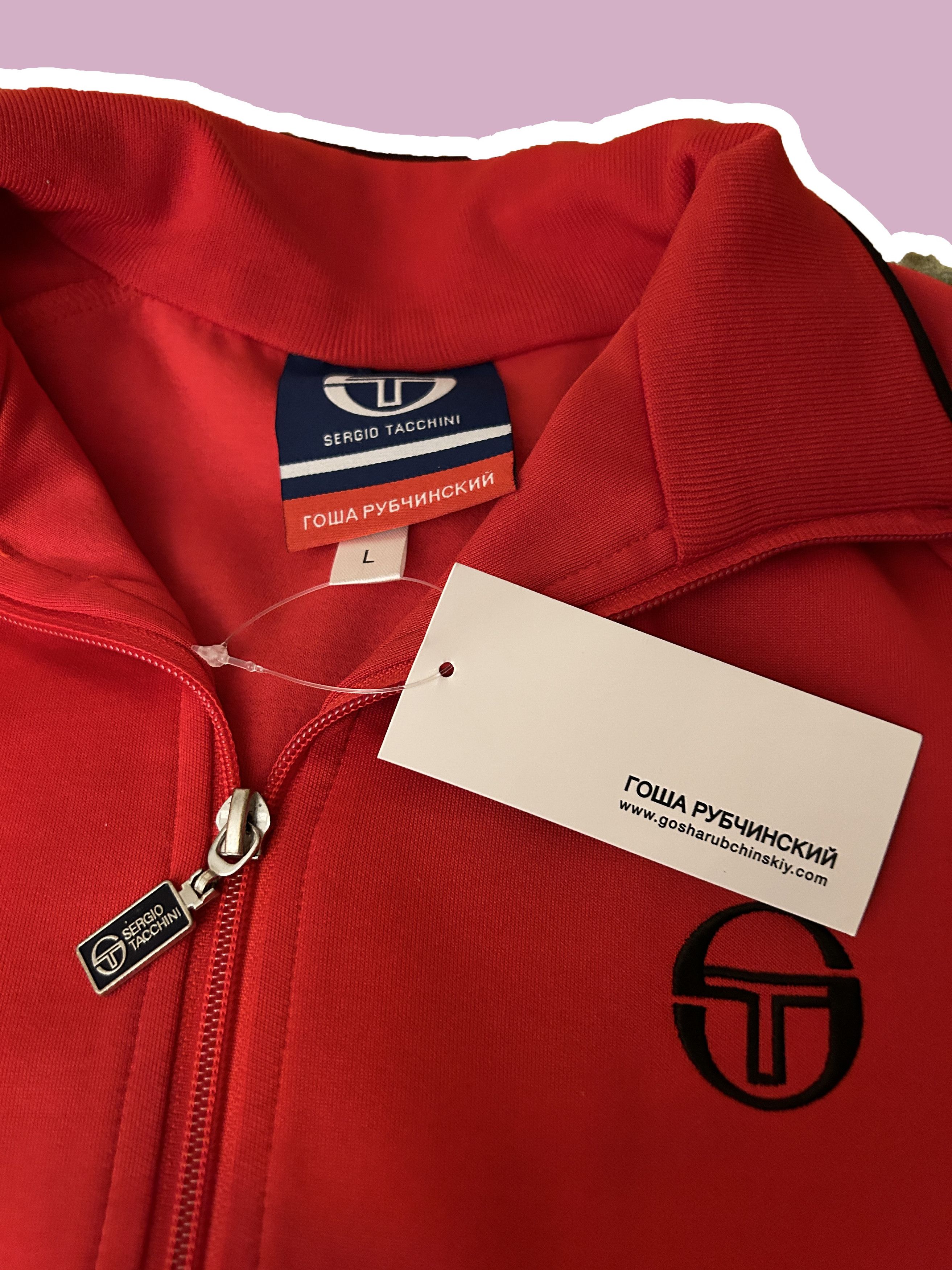 Gosha Rubchinskiy × Sergio Tacchini Red Logo Track Jacket SS17 DS ORION Size US L / EU 52-54 / 3 - 7 Thumbnail