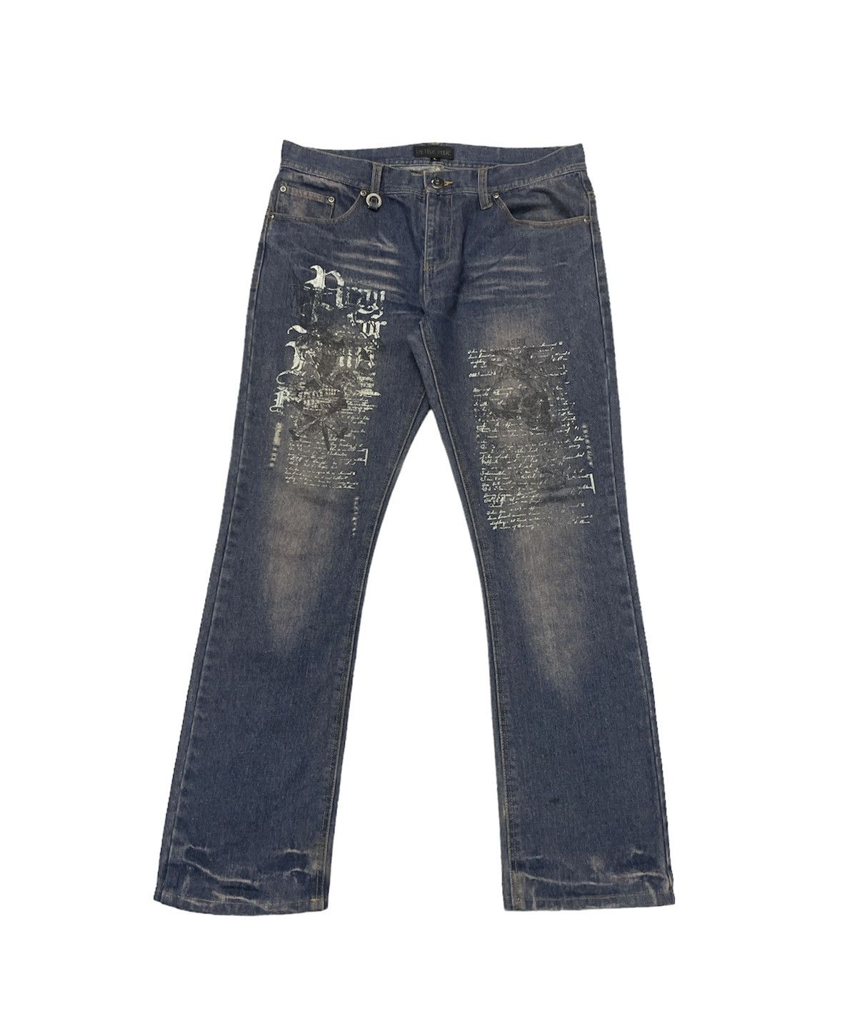 If Six Was Nine Vintage In The Attic Japan Punk Jeans Size US 33 - 2 Thumbnail