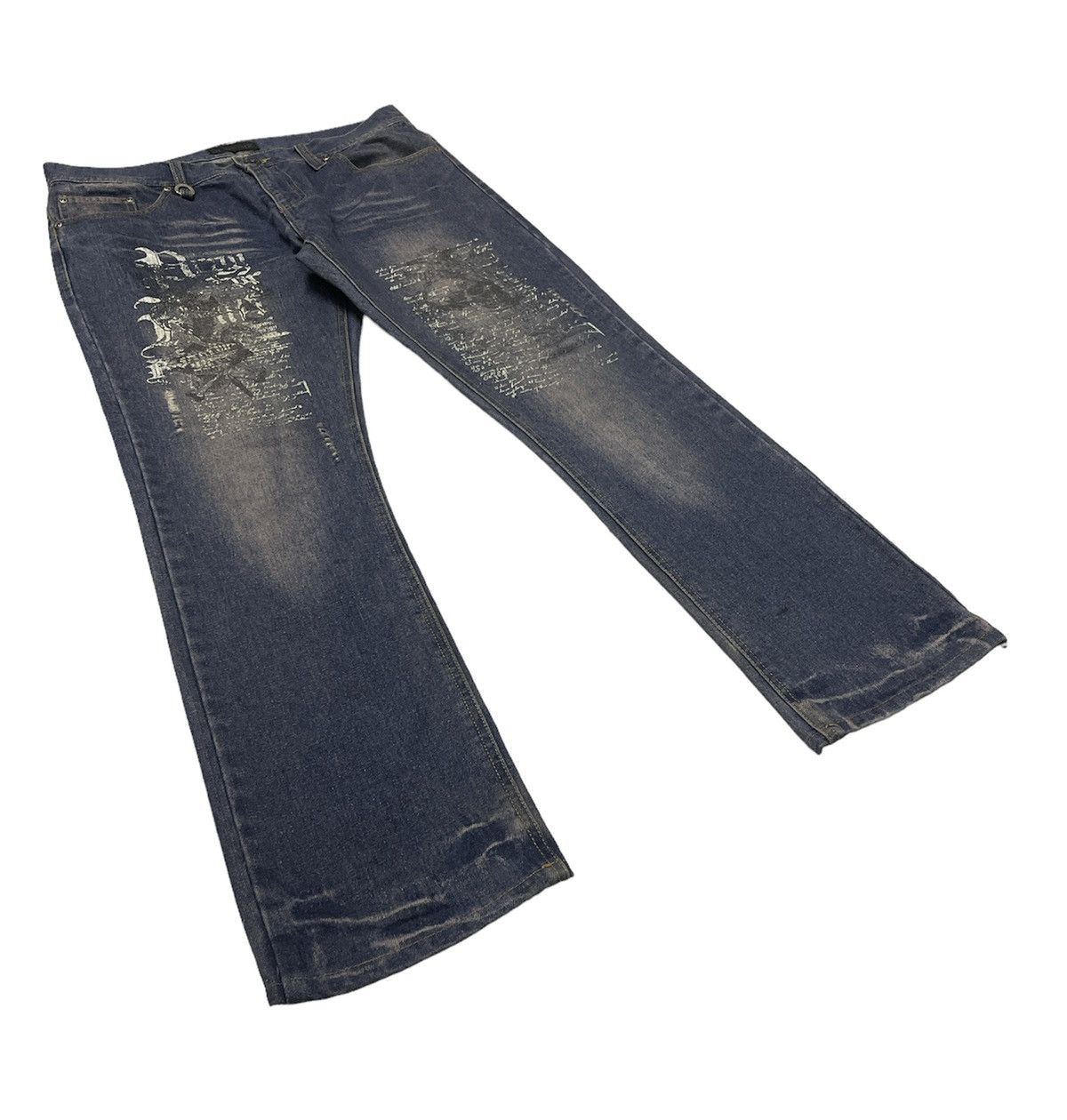 If Six Was Nine Vintage In The Attic Japan Punk Jeans Size US 33 - 3 Thumbnail