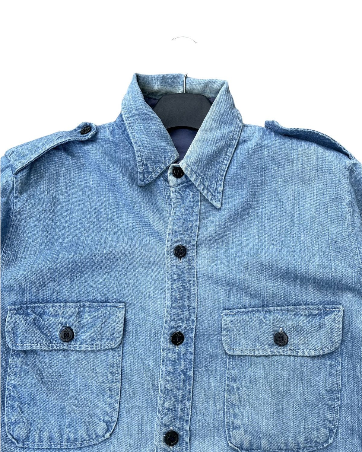 If Six Was Nine Vintage USN Denim Work Shirt Size US M / EU 48-50 / 2 - 3 Thumbnail